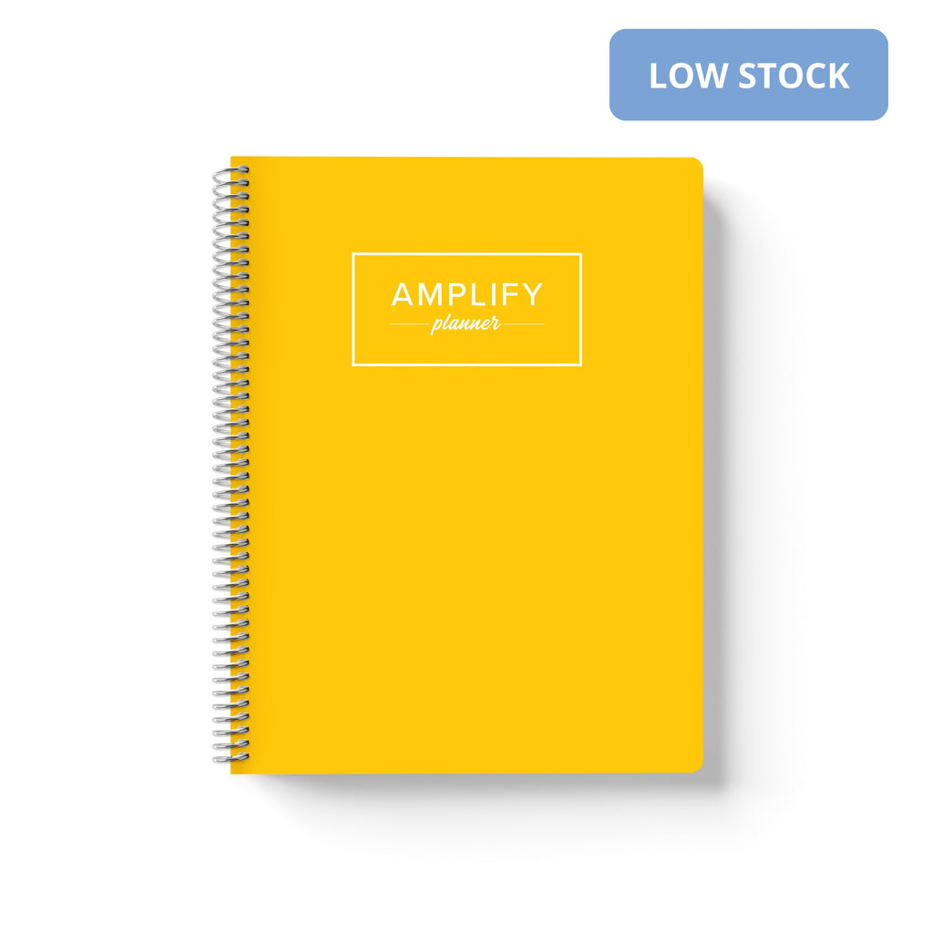 Joyful Yellow Yearly Planner January-December 2024