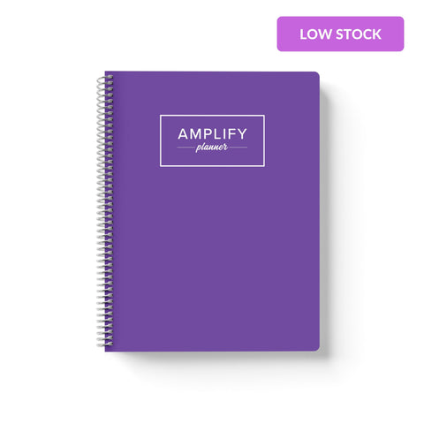 purple perspective weekly Amplify Planner july 2025-june 2026 Weekly Planner on a white background.