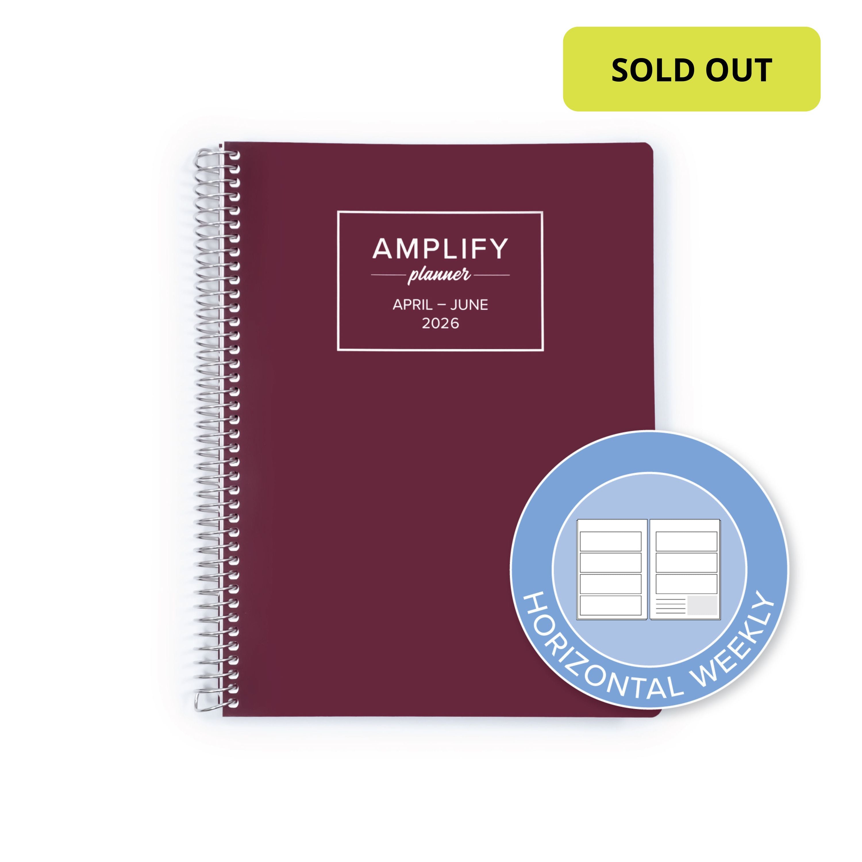 Daily Planner - April-June 2026 - This Is Maroon