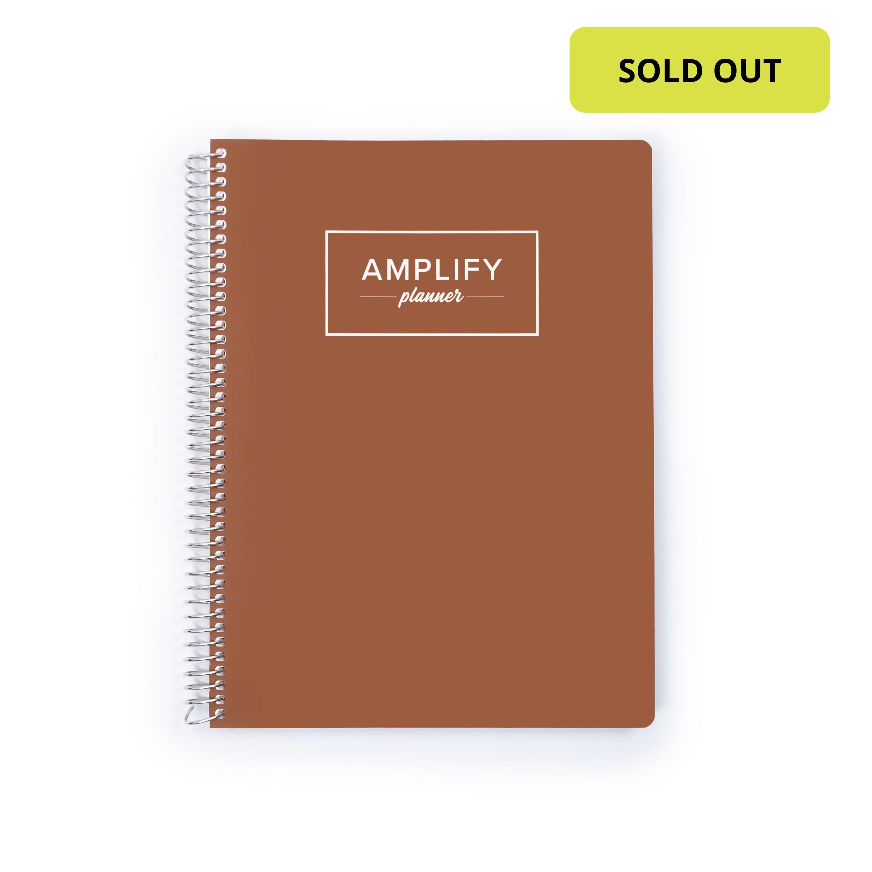 Undated Daily Planner - Begin Again Brown