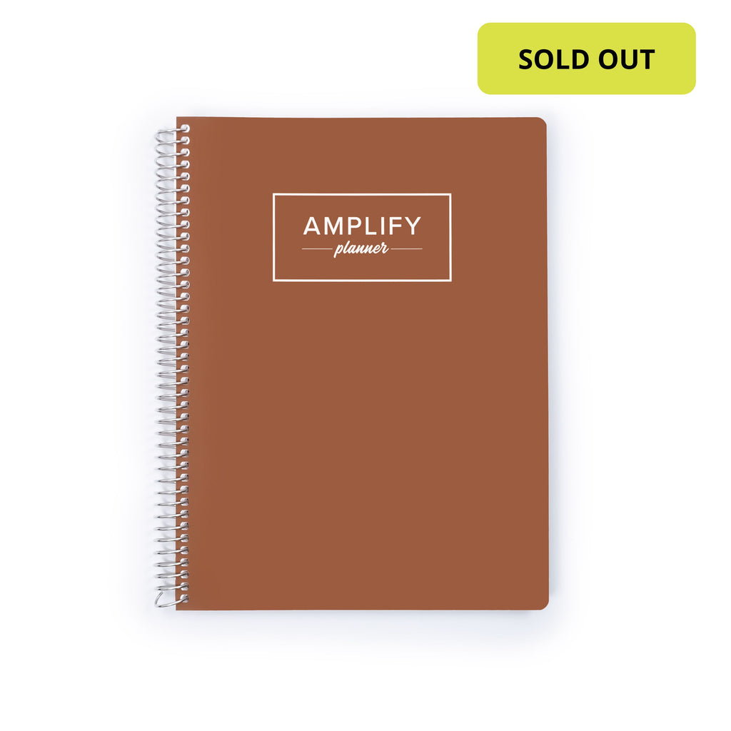 Undated Daily Planner - Begin Again Brown