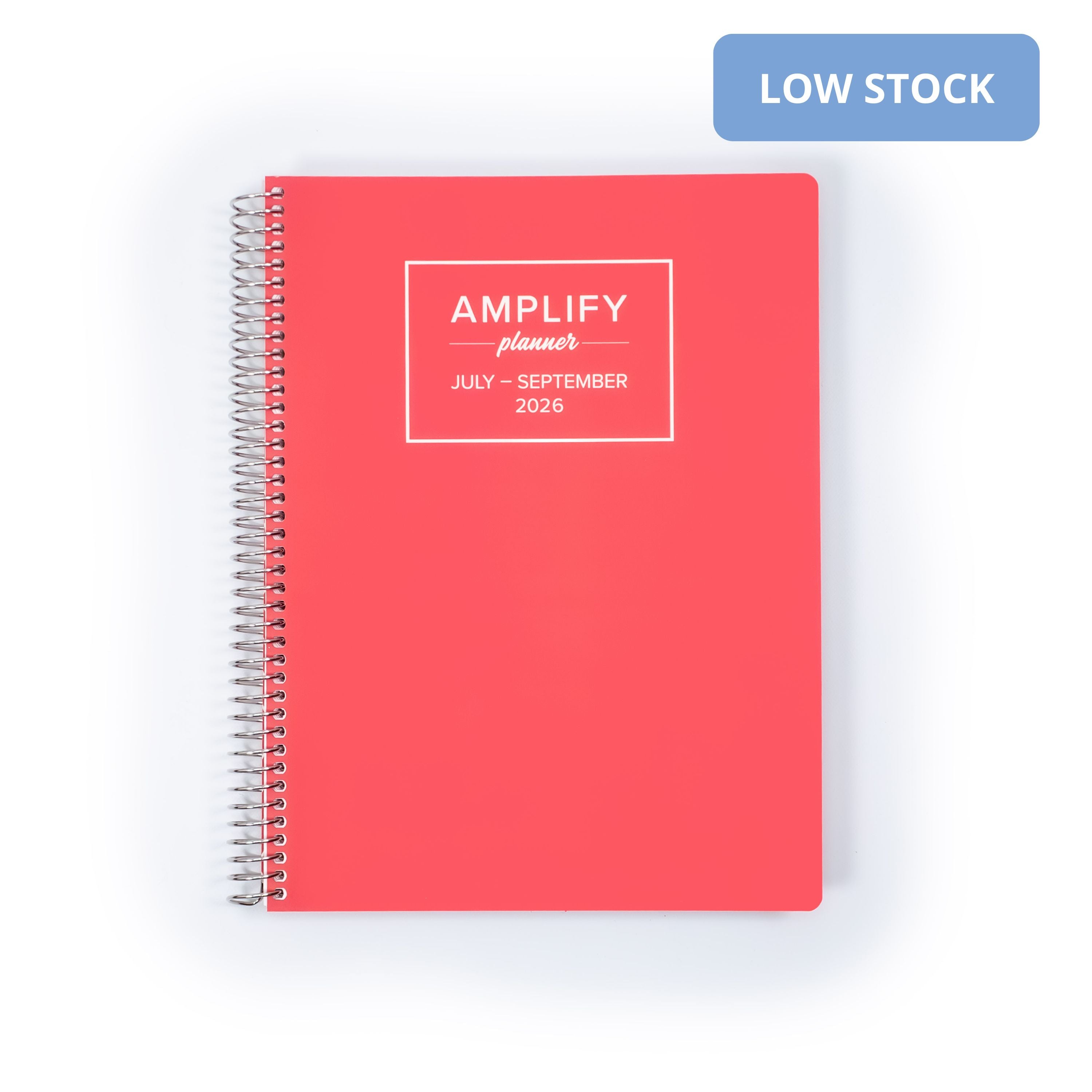 Daily Planner - July-September 2026 - Summer Sangria cover showcasing a vibrant coral design with the title and year prominently displayed.