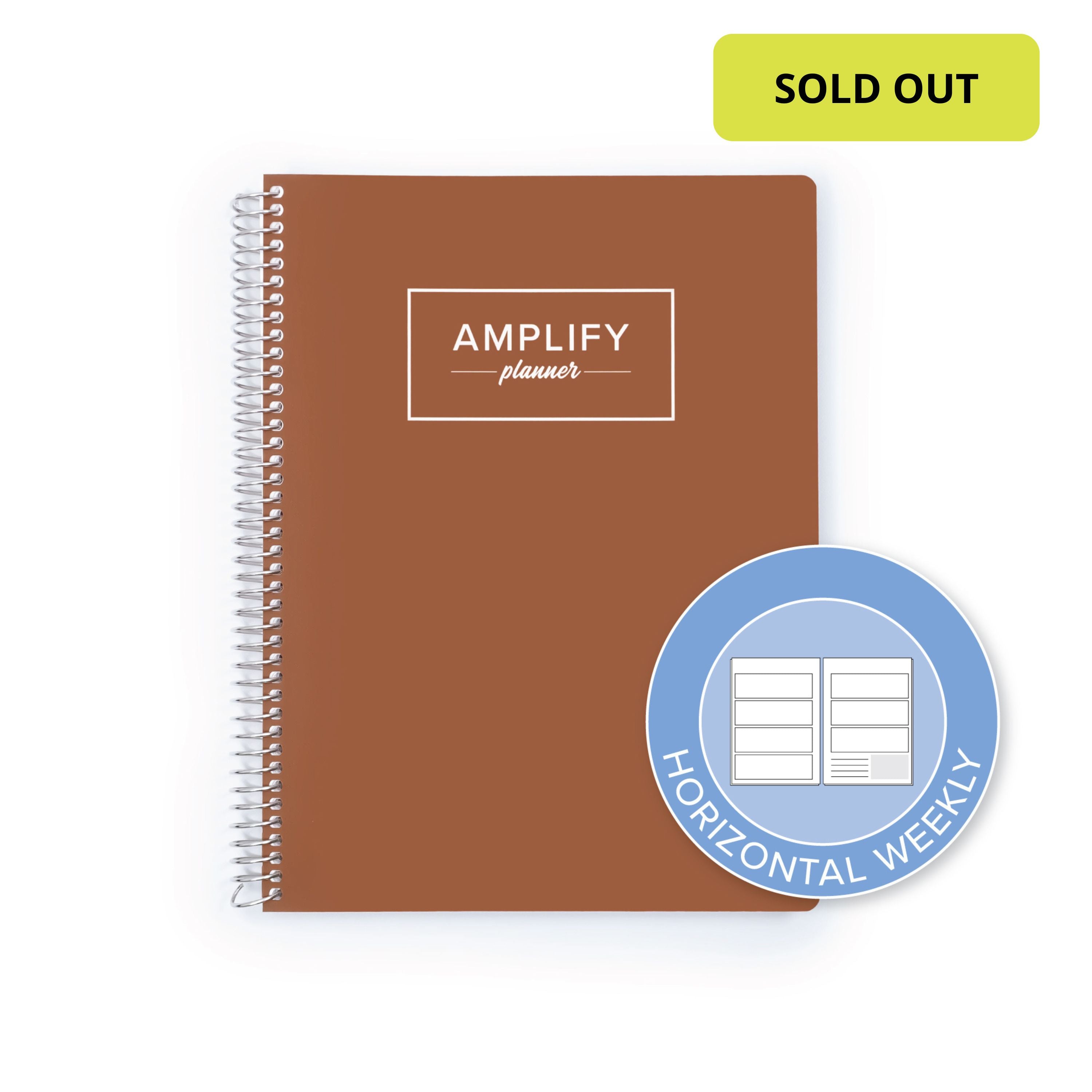 Undated Daily Planner - Begin Again Brown