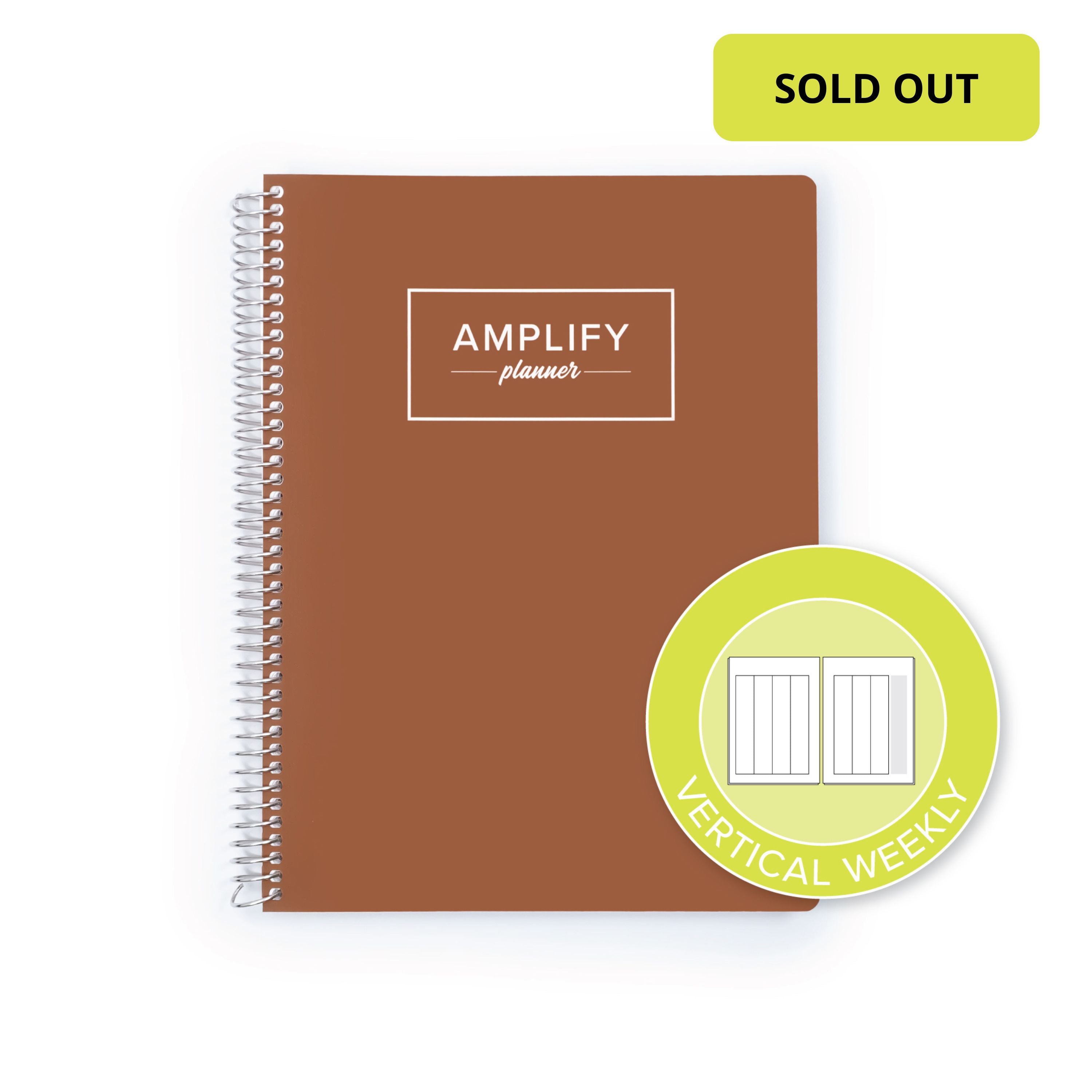 Undated Daily Planner - Begin Again Brown