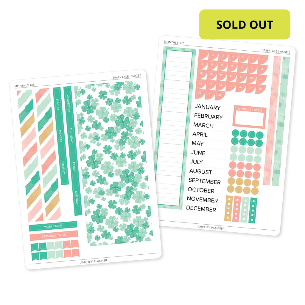 Fairytale - Amplify Planner Monthly Sticker Kit
