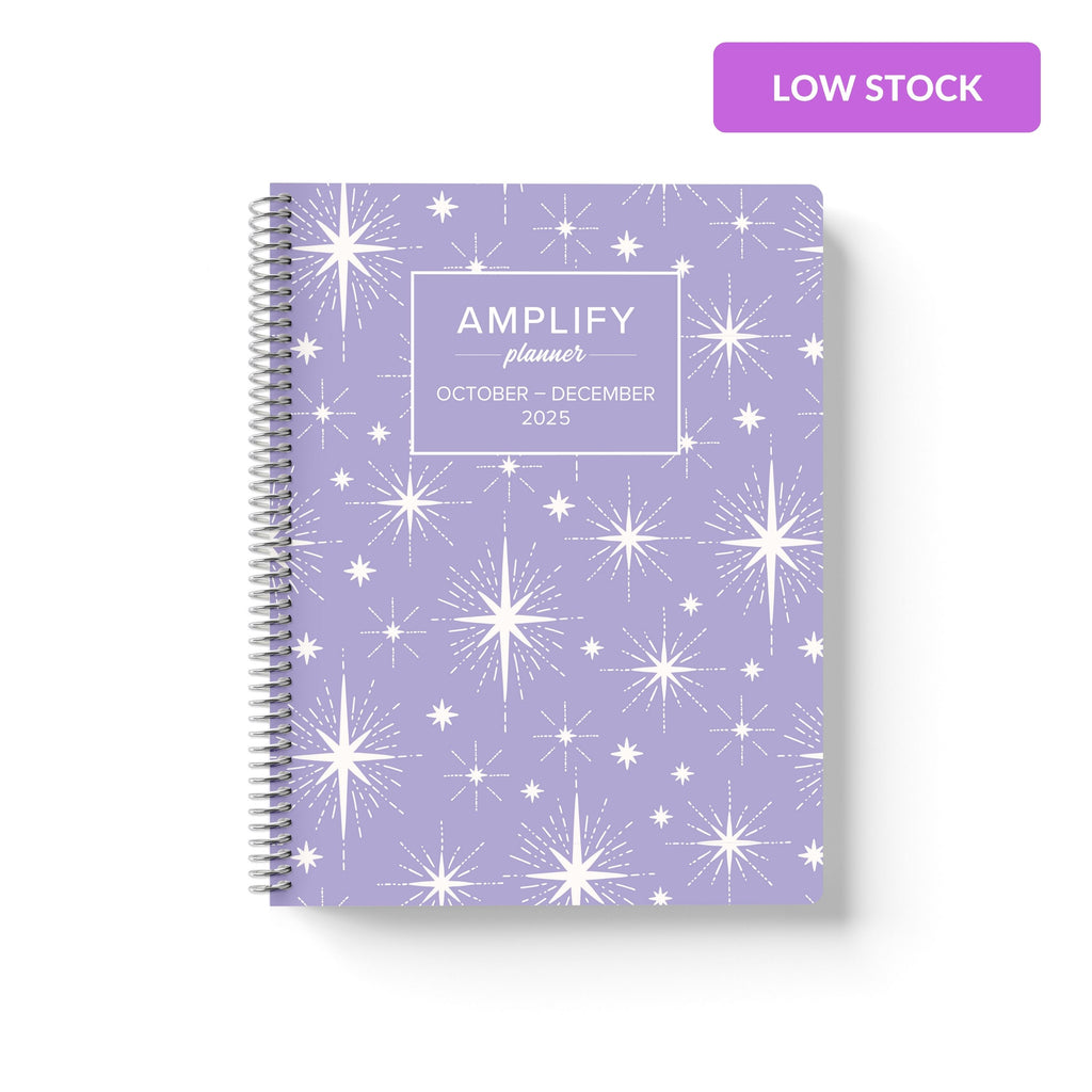wishing hour q4 2025 quarterly daily amplify planner on white background