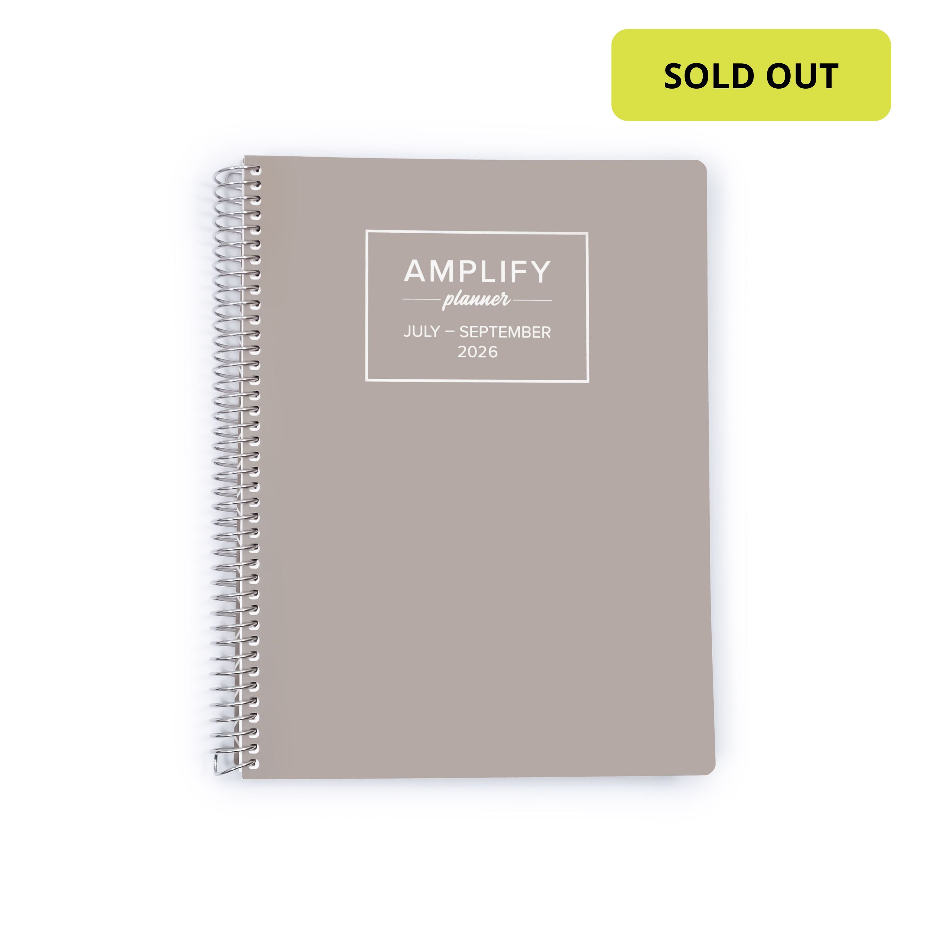 Daily Planner - July-September 2026 - Gentle Grey