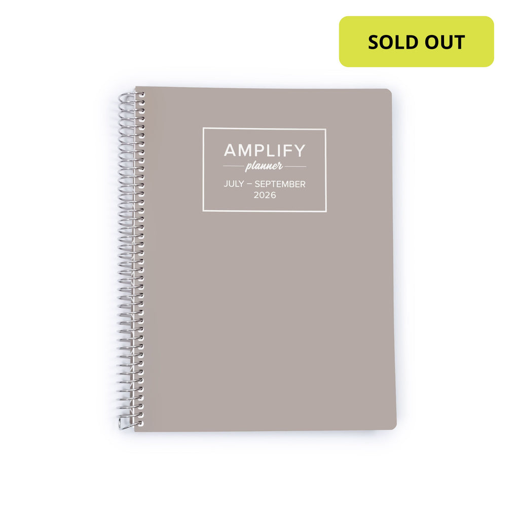 Daily Planner - July-September 2026 - Gentle Grey