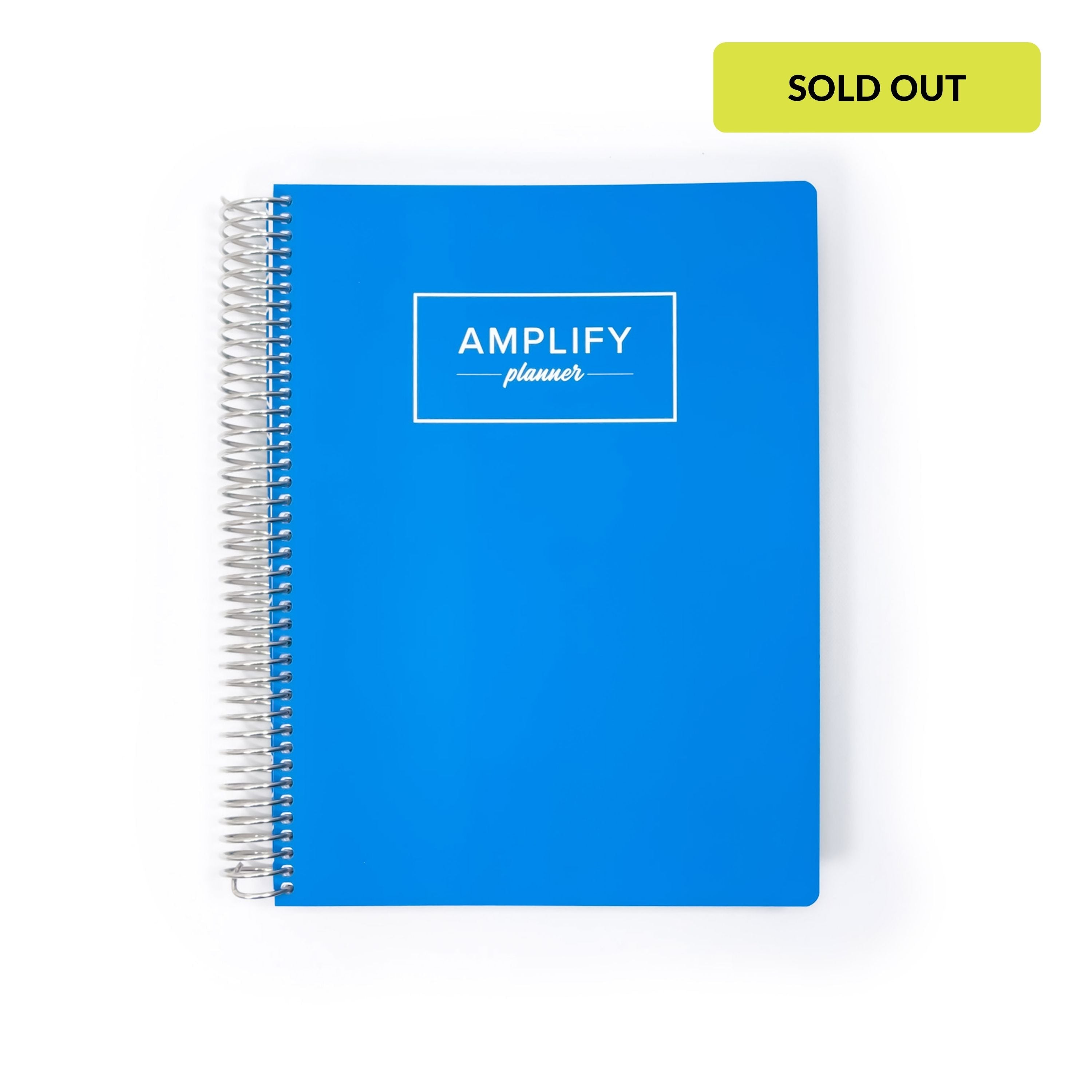 Weekly amplify planner for 2026 in the color way Blue Possibility