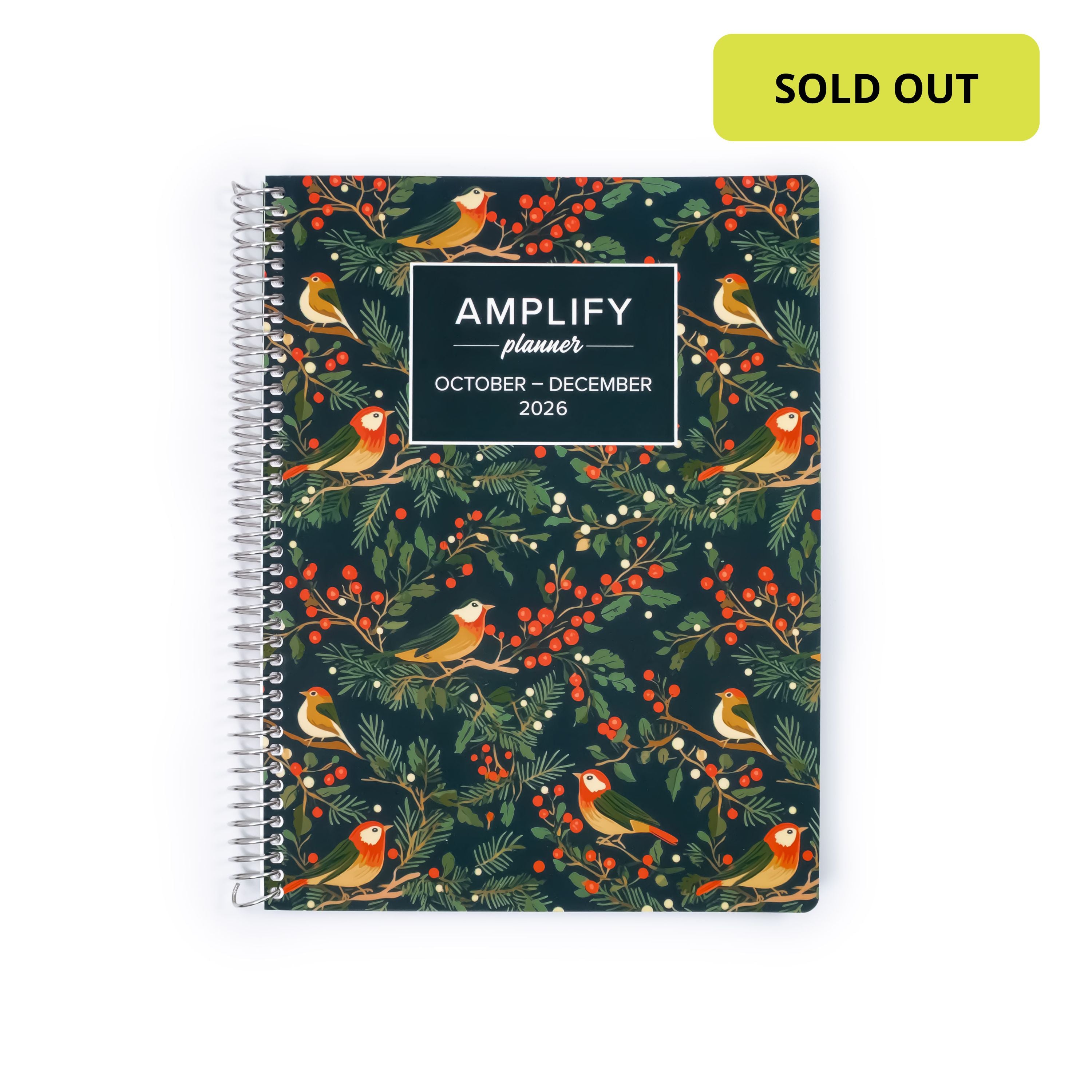 Daily Planner - October-December 2026 - Songbird Winter - Limited Edition