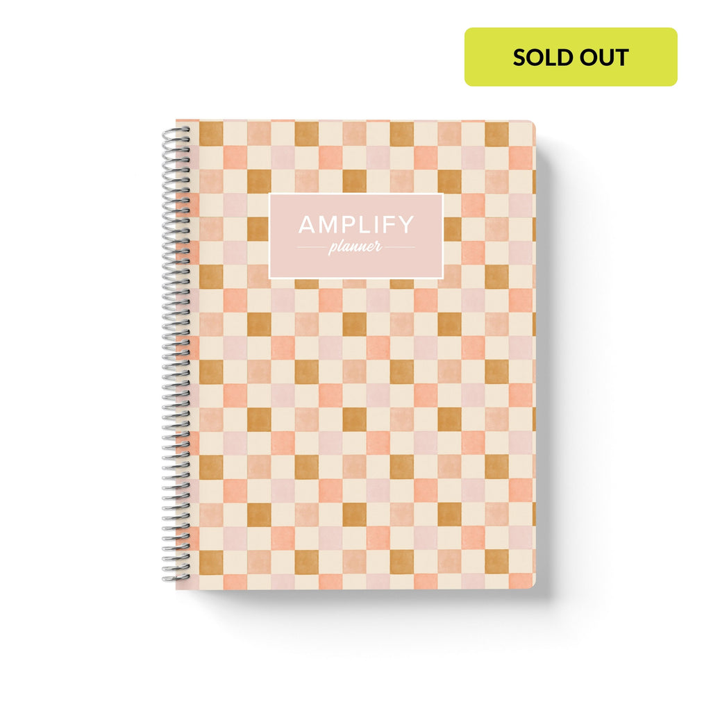 check in weekly Amplify Planner july 2025-june 2026 Weekly Planner on a white background.
