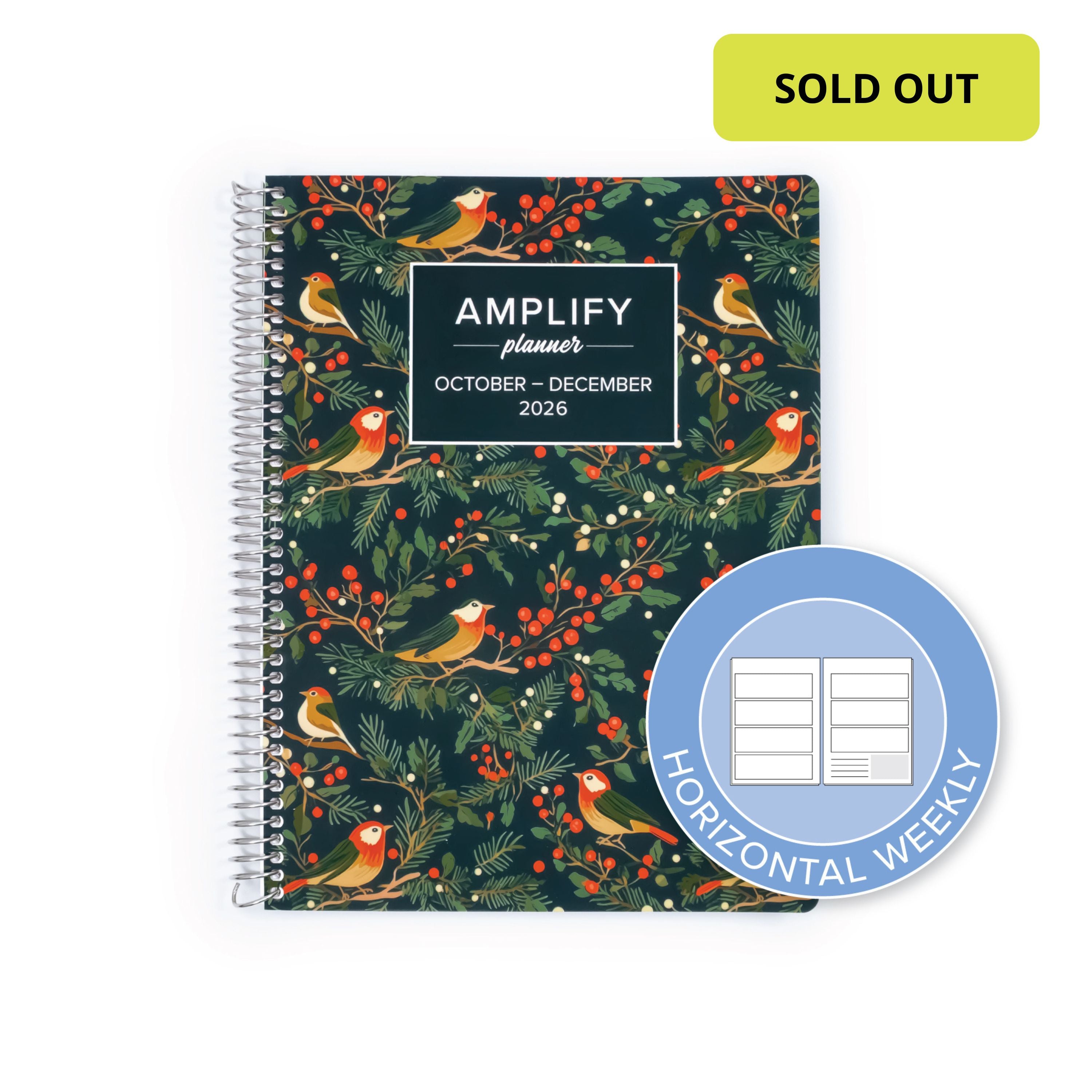 Daily Planner - October-December 2026 - Songbird Winter - Limited Edition