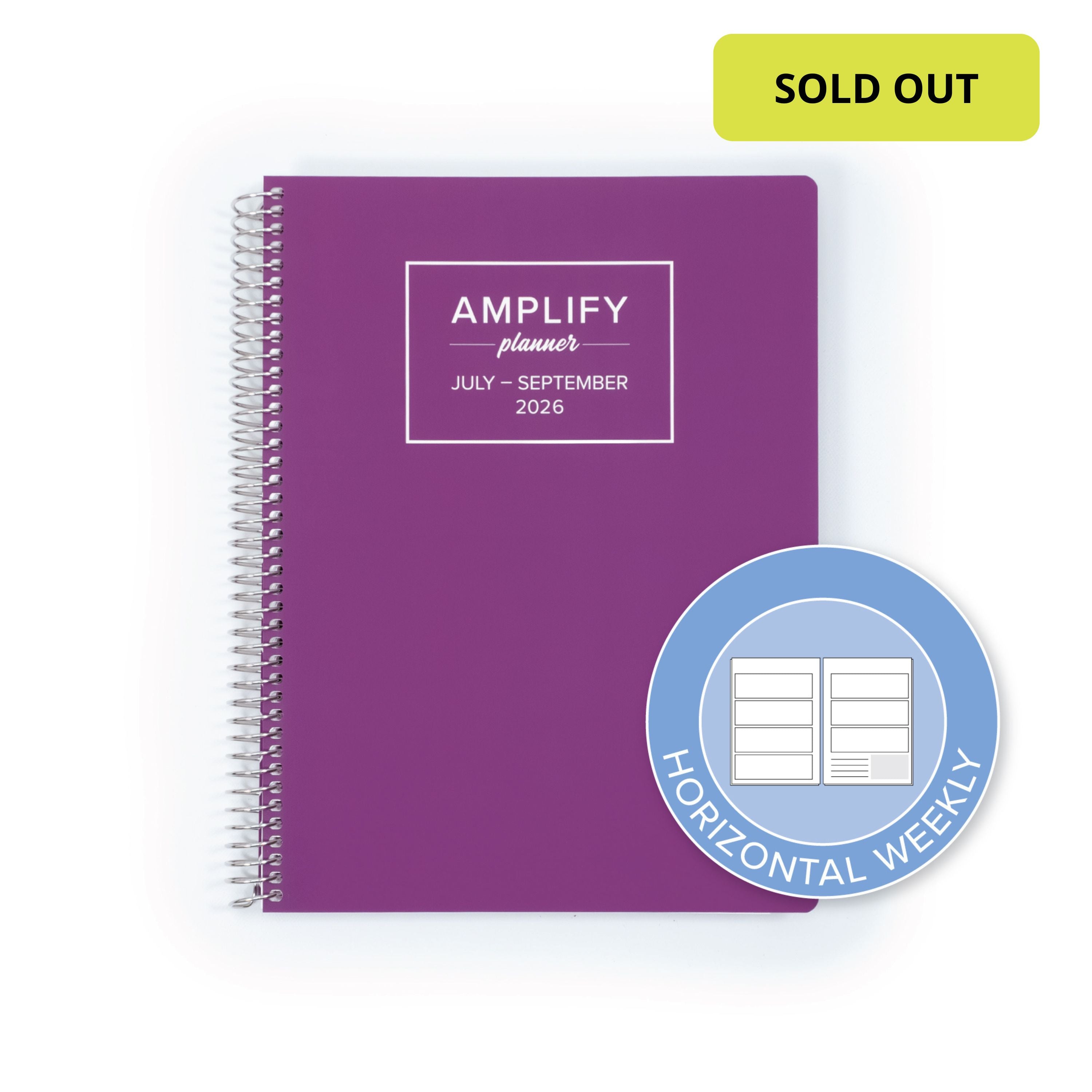 Daily Planner - July-September 2026 - Endless Purple