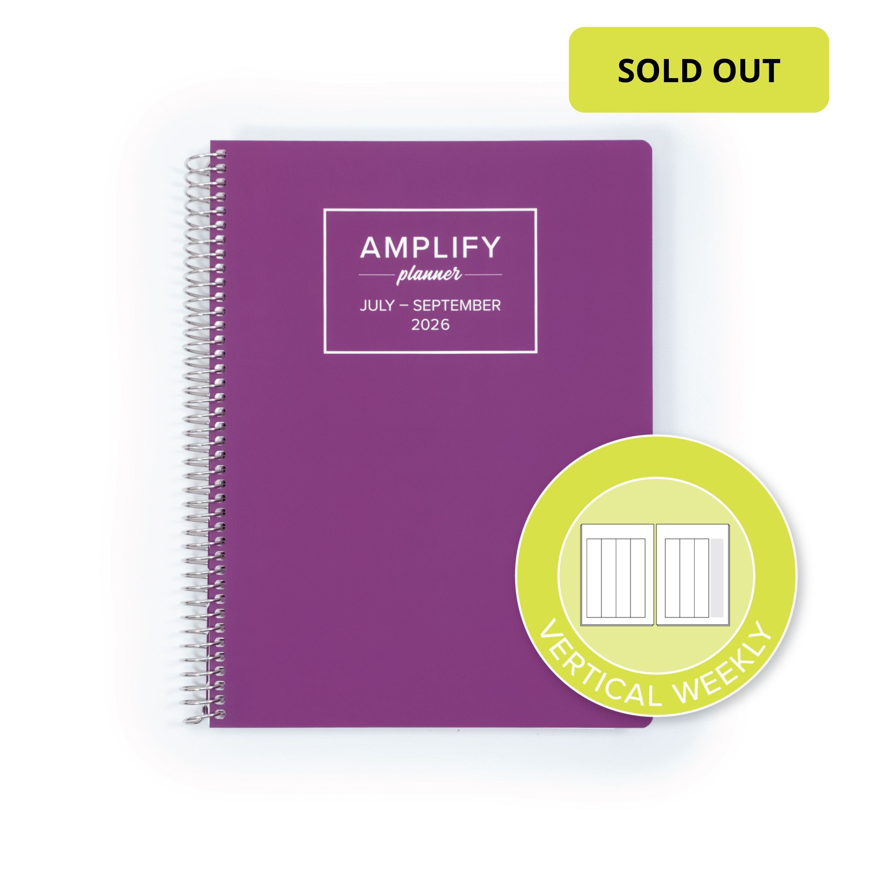 Daily Planner - July-September 2026 - Endless Purple