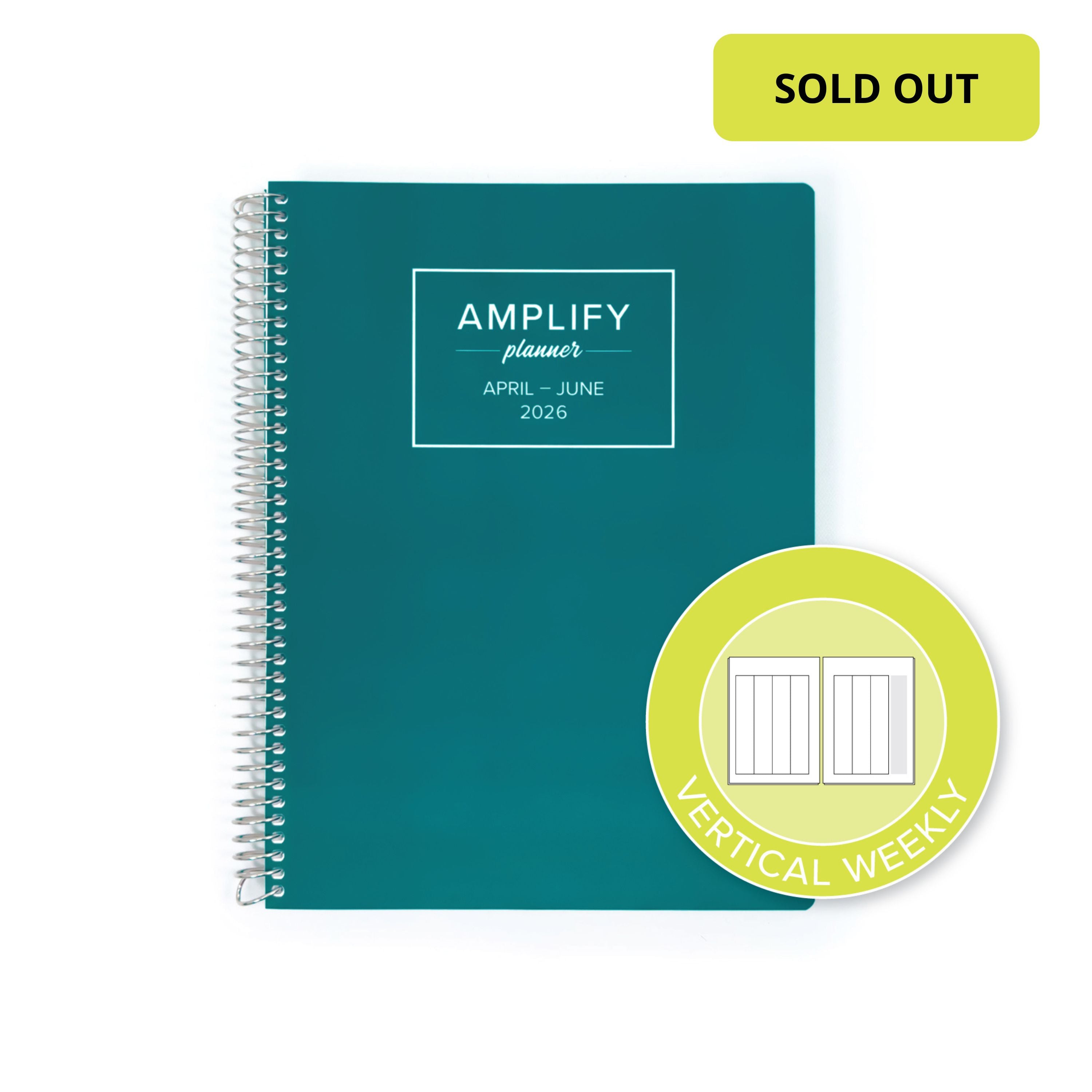 Daily Planner - April-June 2026 - Quiet Teal
