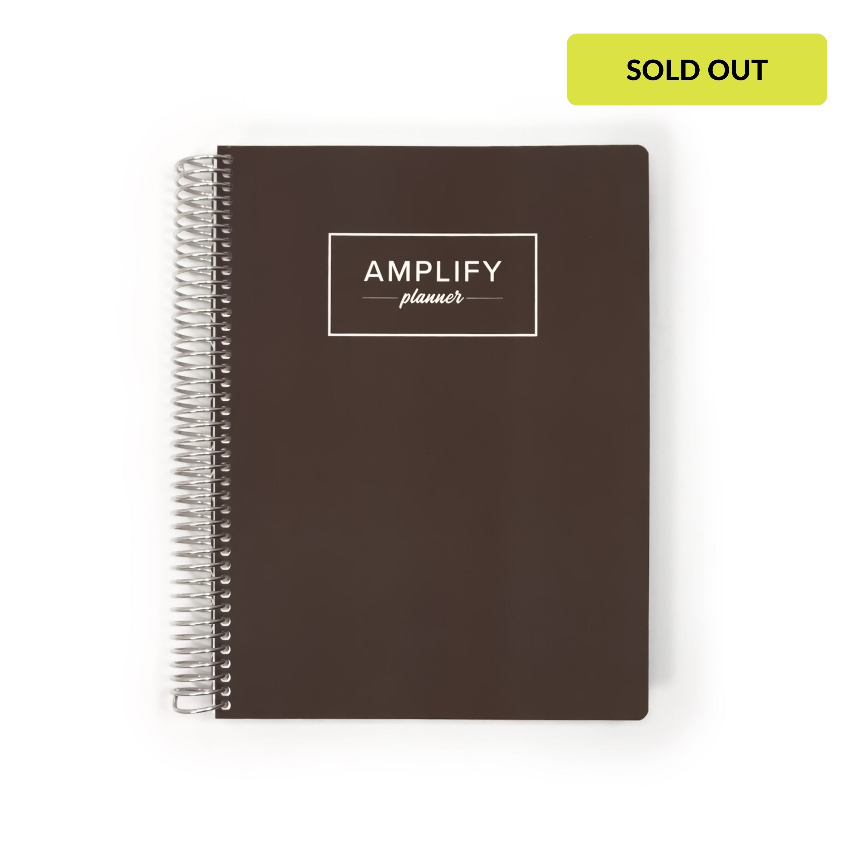 Weekly amplify planner for 2026 in the color way Next Step Brown