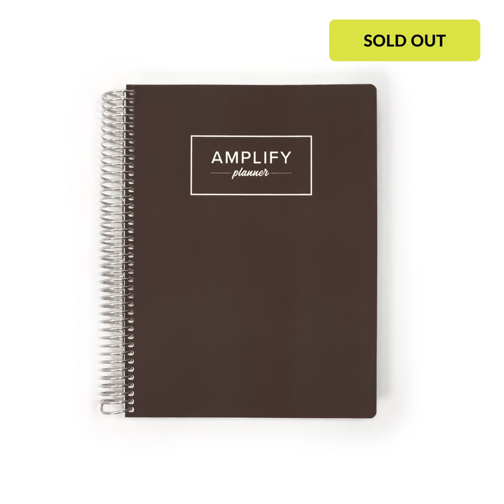 Weekly amplify planner for 2026 in the color way Next Step Brown