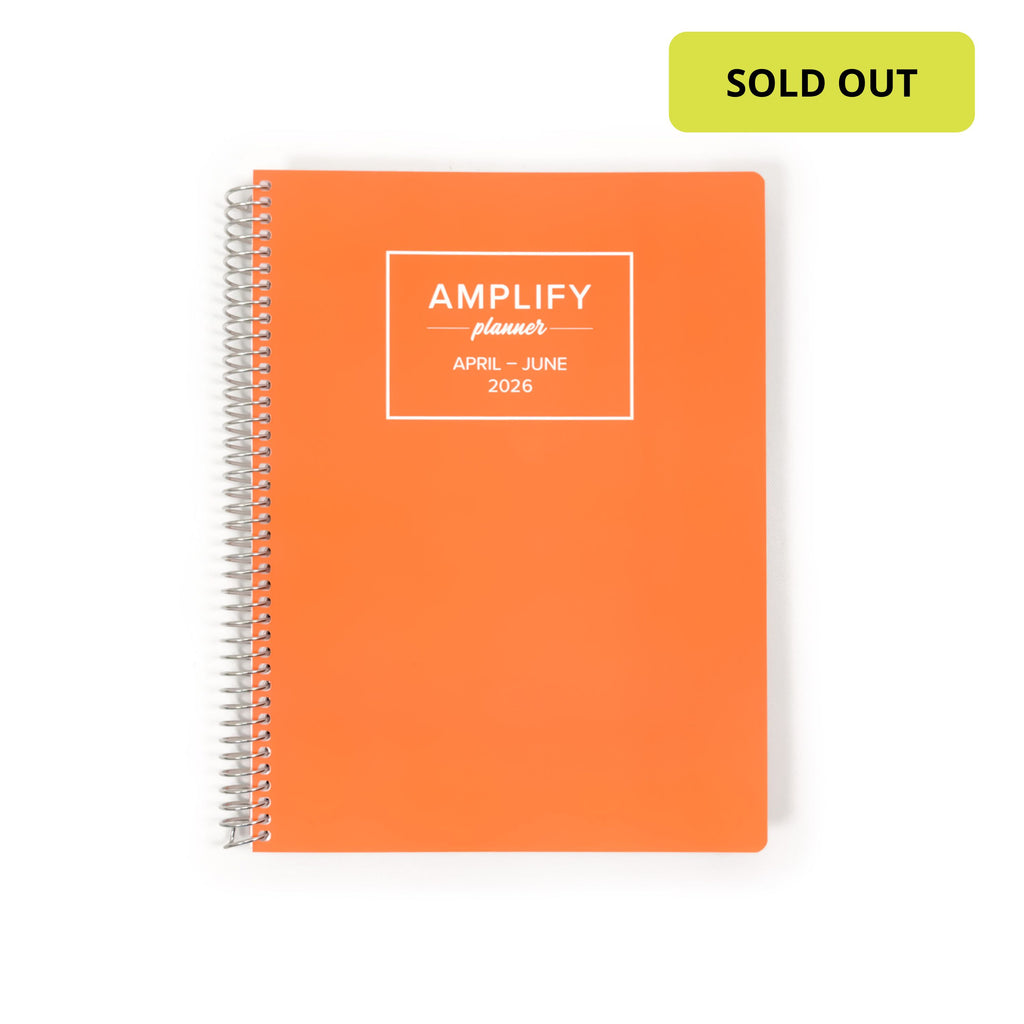 Daily Planner - April-June 2026 - Orange Sherbet