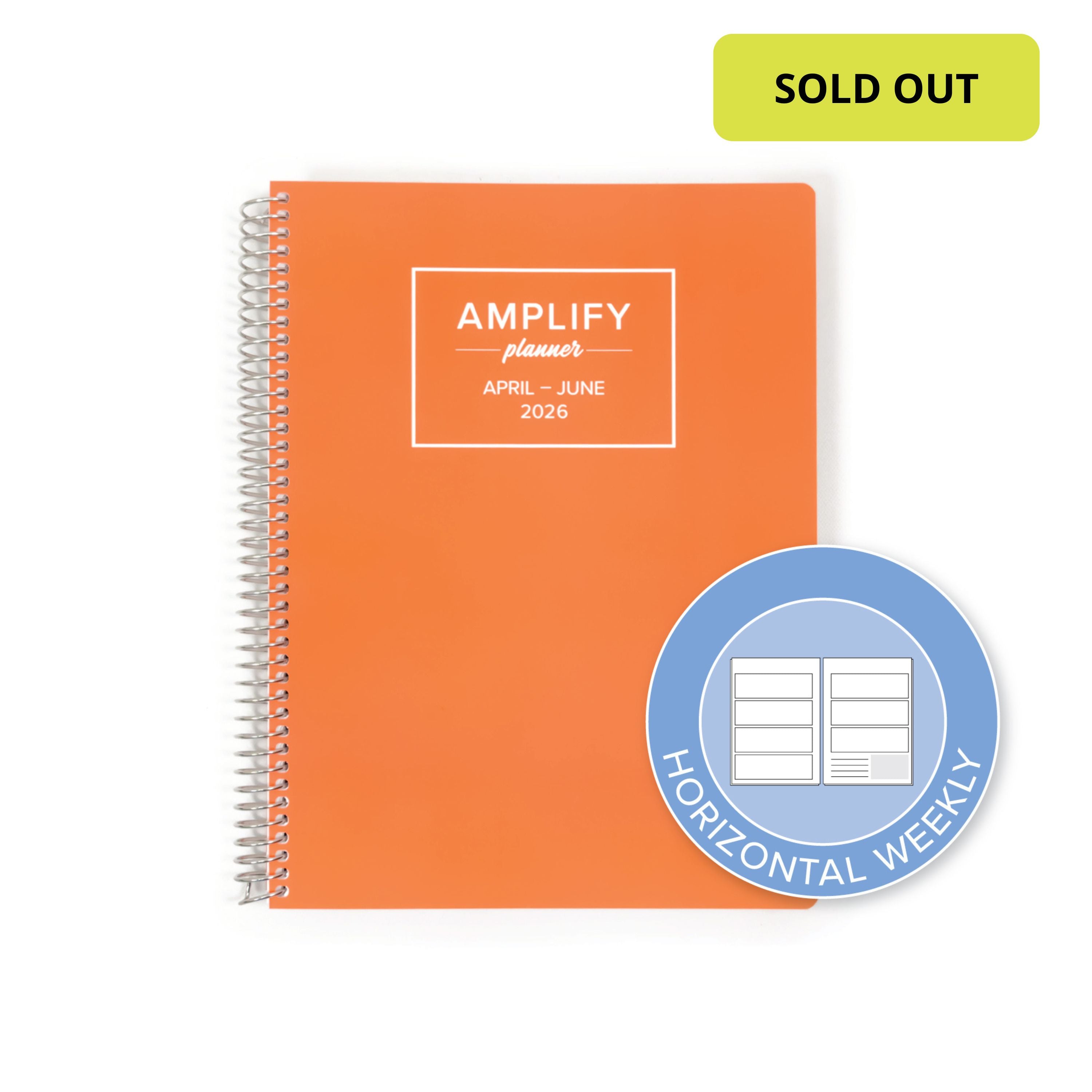 Daily Planner - April-June 2026 - Orange Sherbet