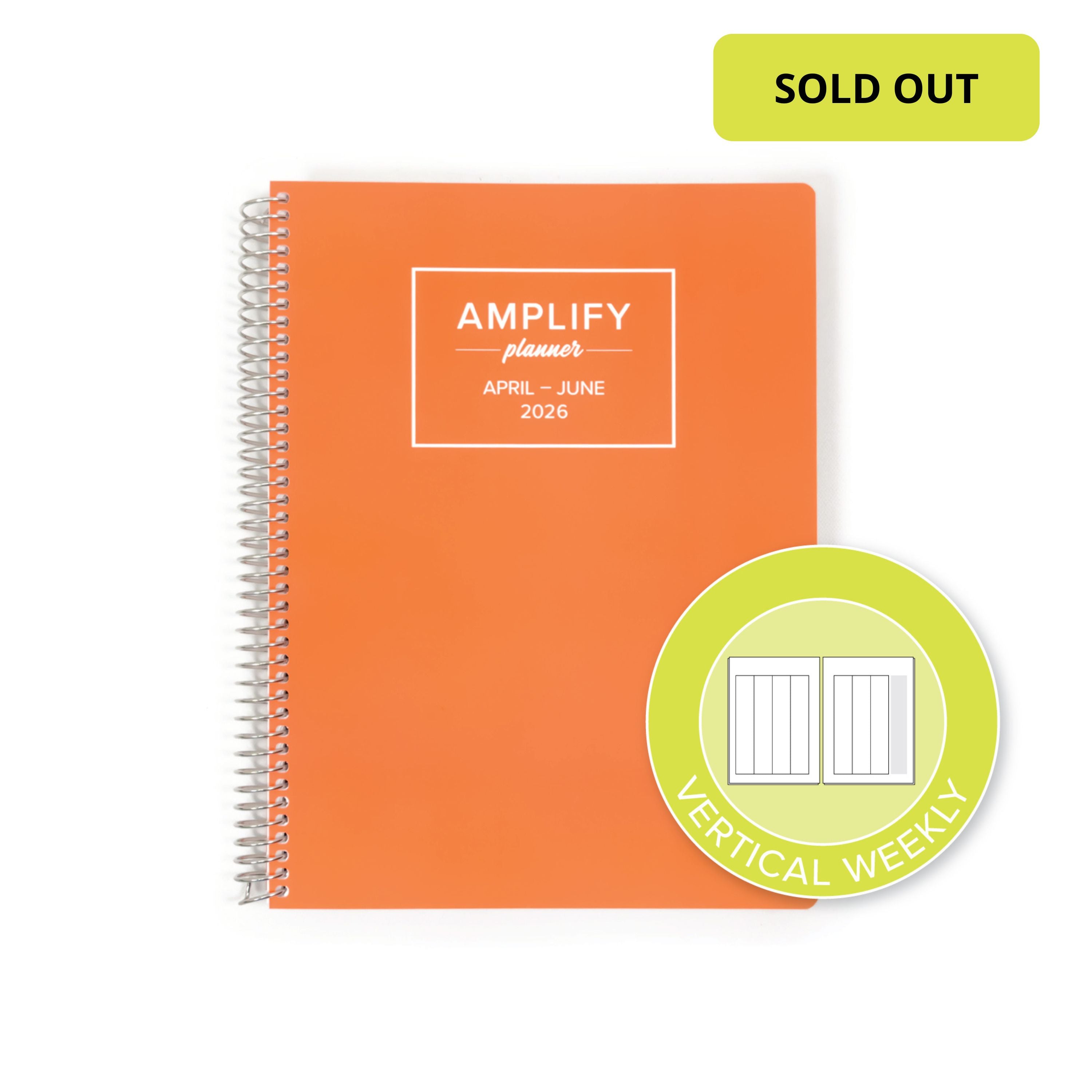 Daily Planner - April-June 2026 - Orange Sherbet