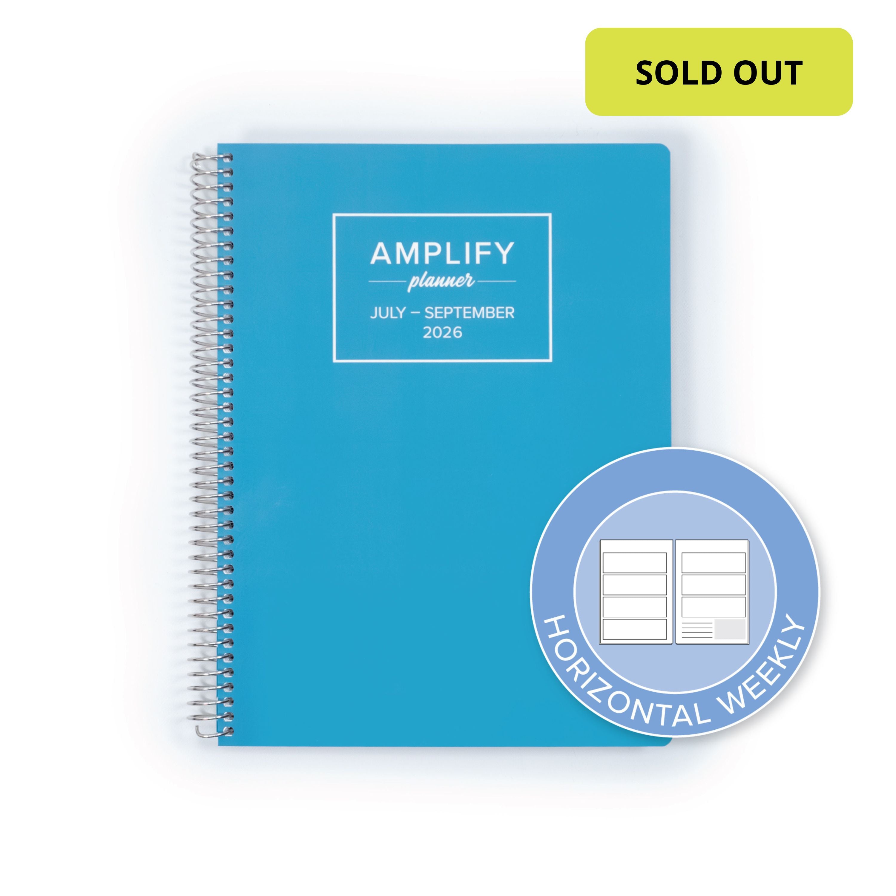 Daily Planner - July-September 2026 - Poolside Blue