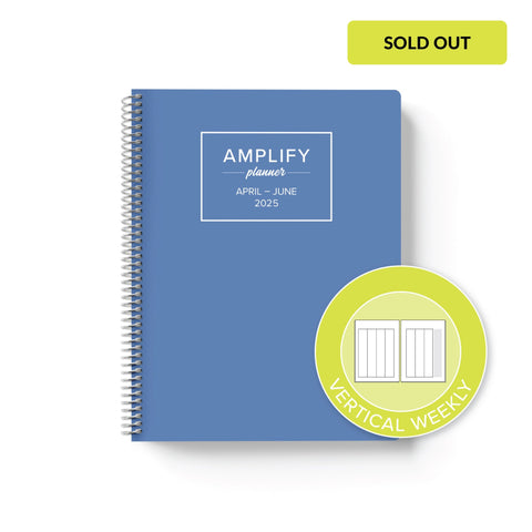Daily Planner - April-June 2025 - Stormy Blue