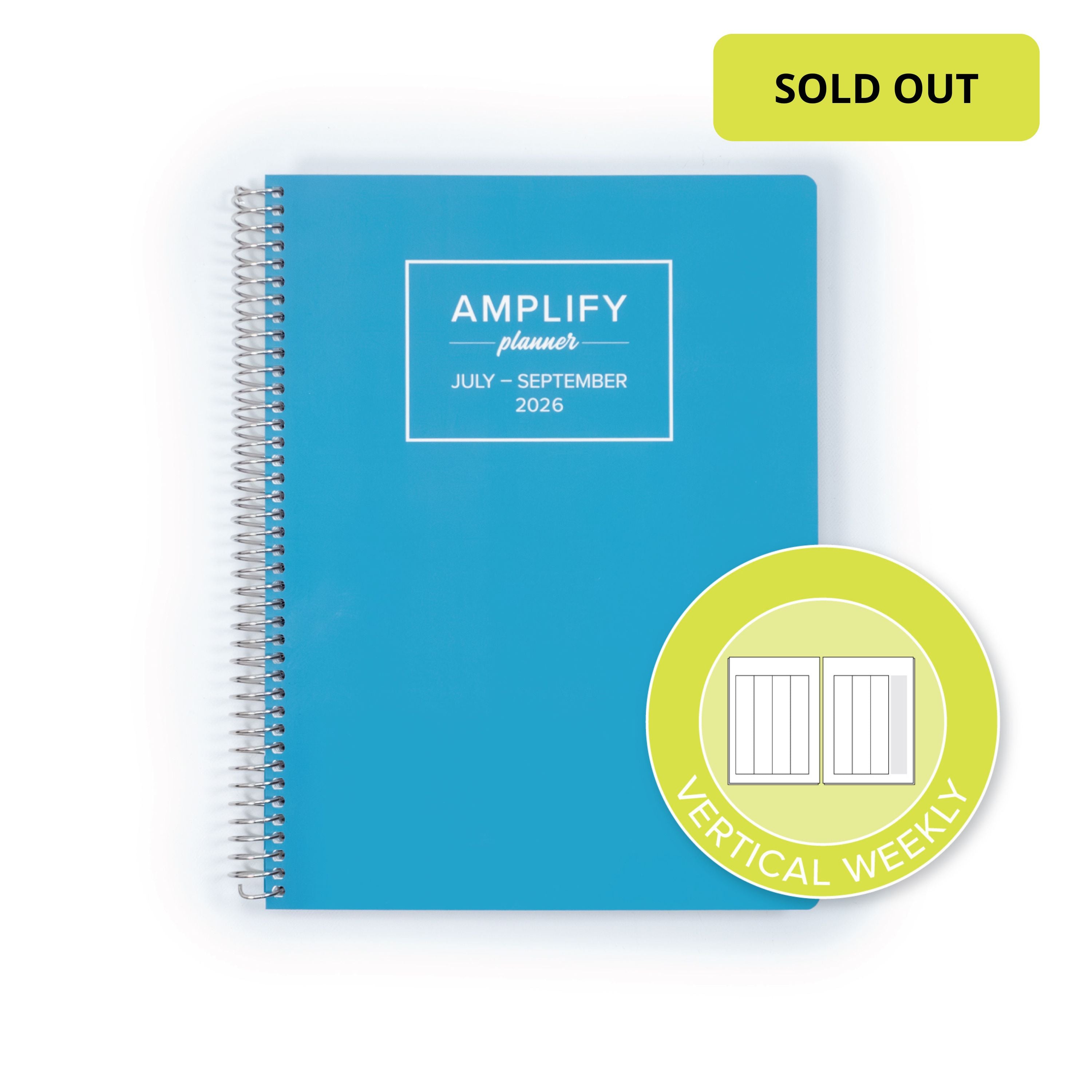 Daily Planner - July-September 2026 - Poolside Blue