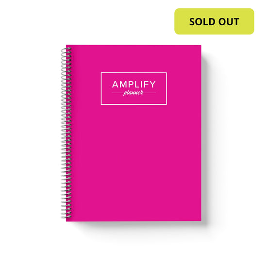 Hot Pink Undated Planner - Yearly