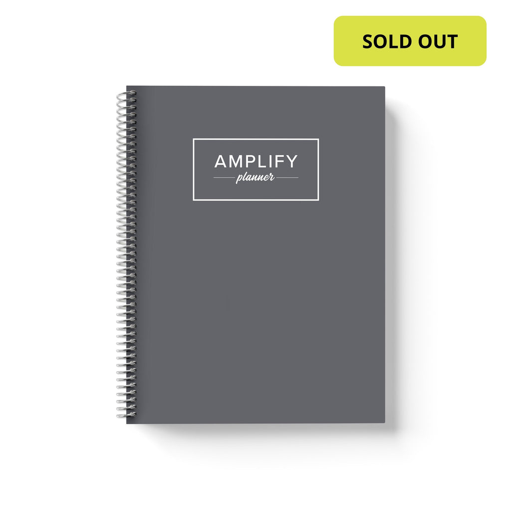 Weekly Undated Planner - Charcoal