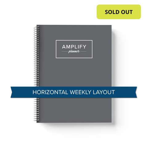 Weekly Undated Planner - Charcoal