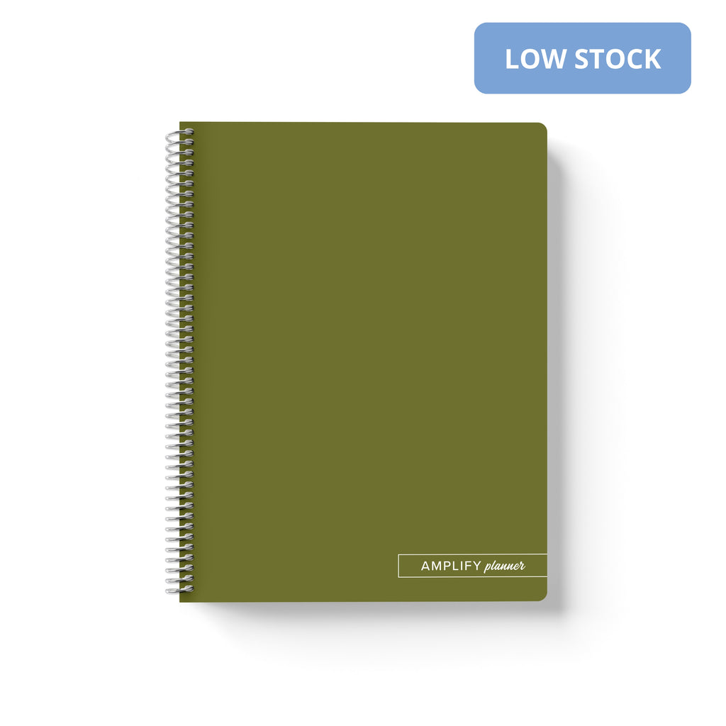 Khaki Green Spiral Notebook
