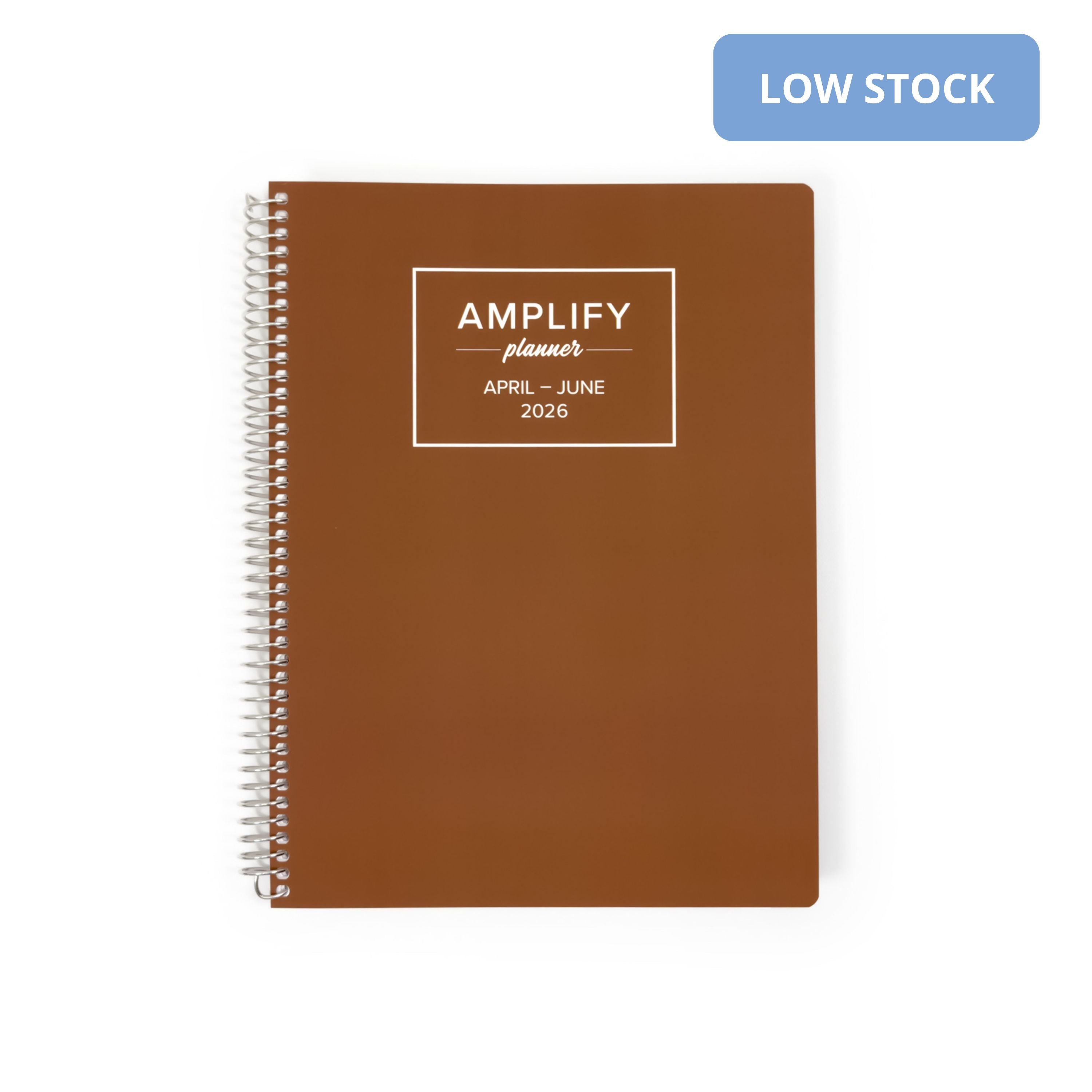 Daily Planner - April-June 2026 - In My Season cover showcasing the Amplify Planner brand.