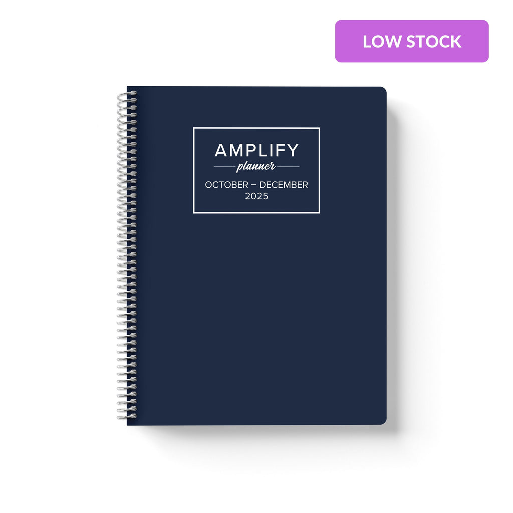 time well spent q4 2025 quarterly daily amplify planner on white background