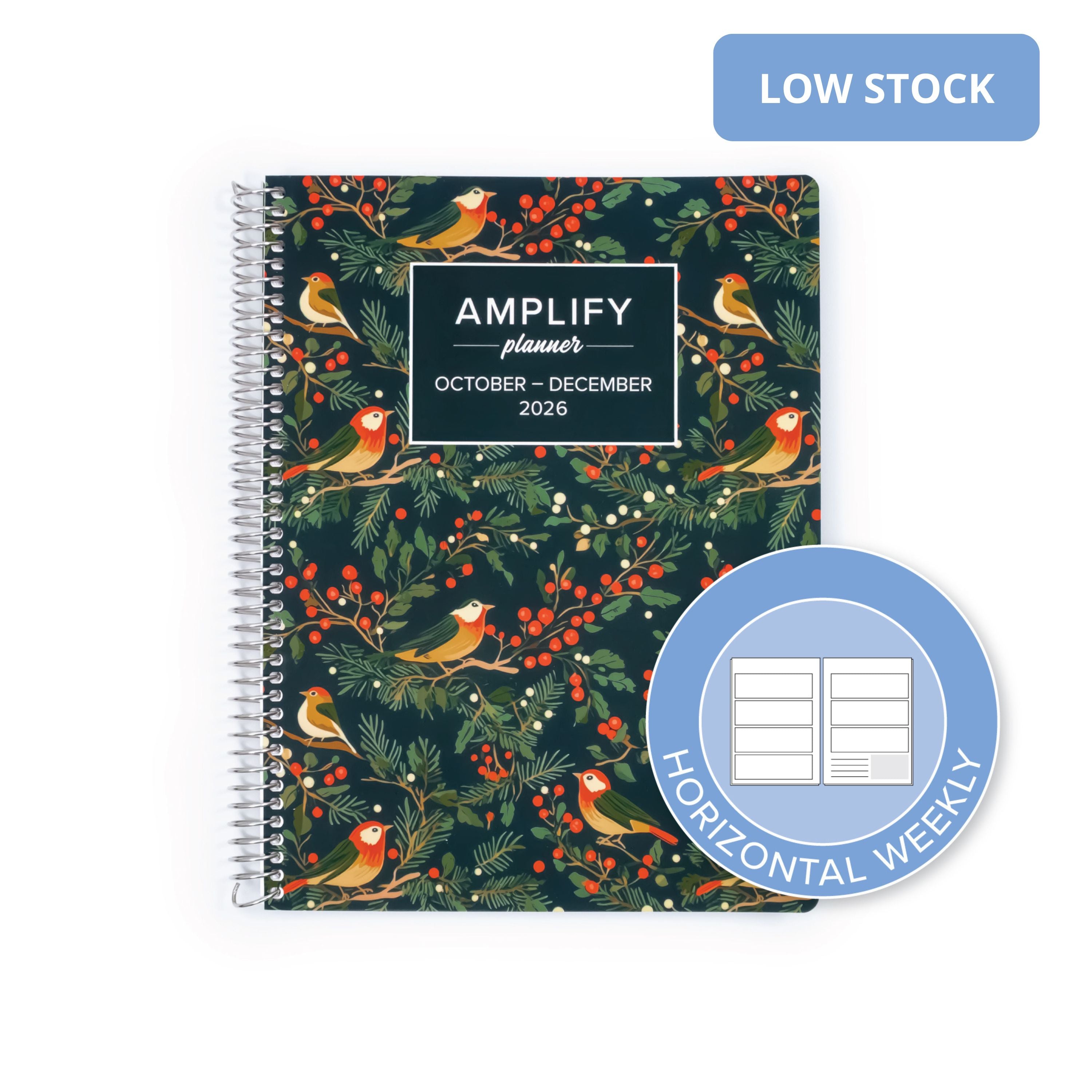 Daily Planner - October-December 2026 - Songbird Winter - Limited Edition