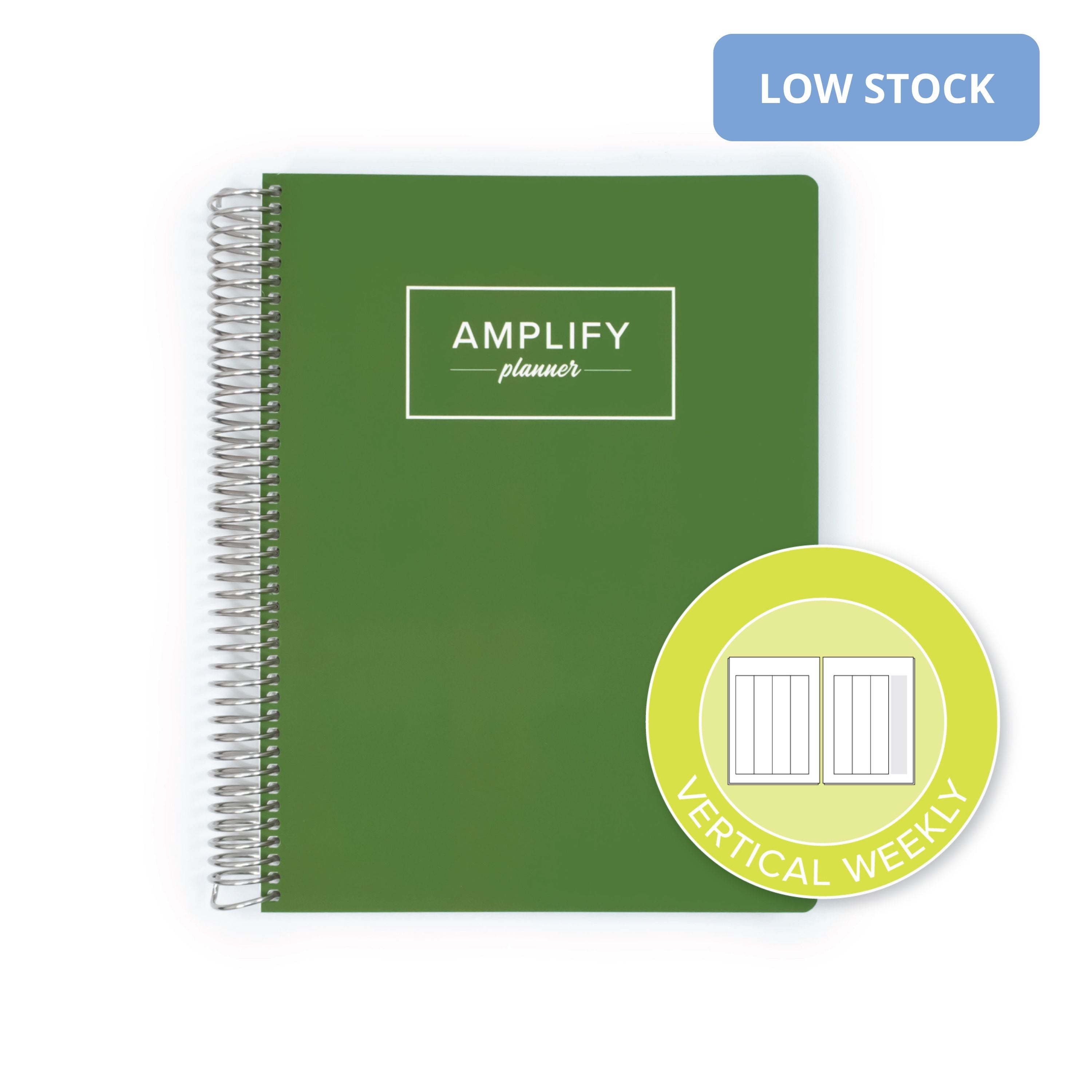 Fresh Start Cover of the Weekly Planner - July 2026-June 2027 showcasing the vertical weekly layout option by Amplify Planner ®.