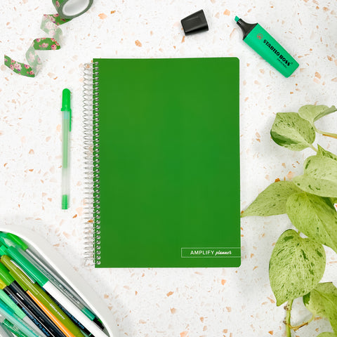Keep Going Green Spiral Notebook