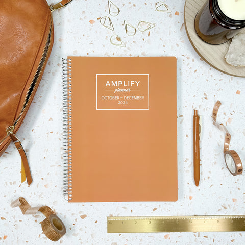 autumn suede quarterly amplify planner