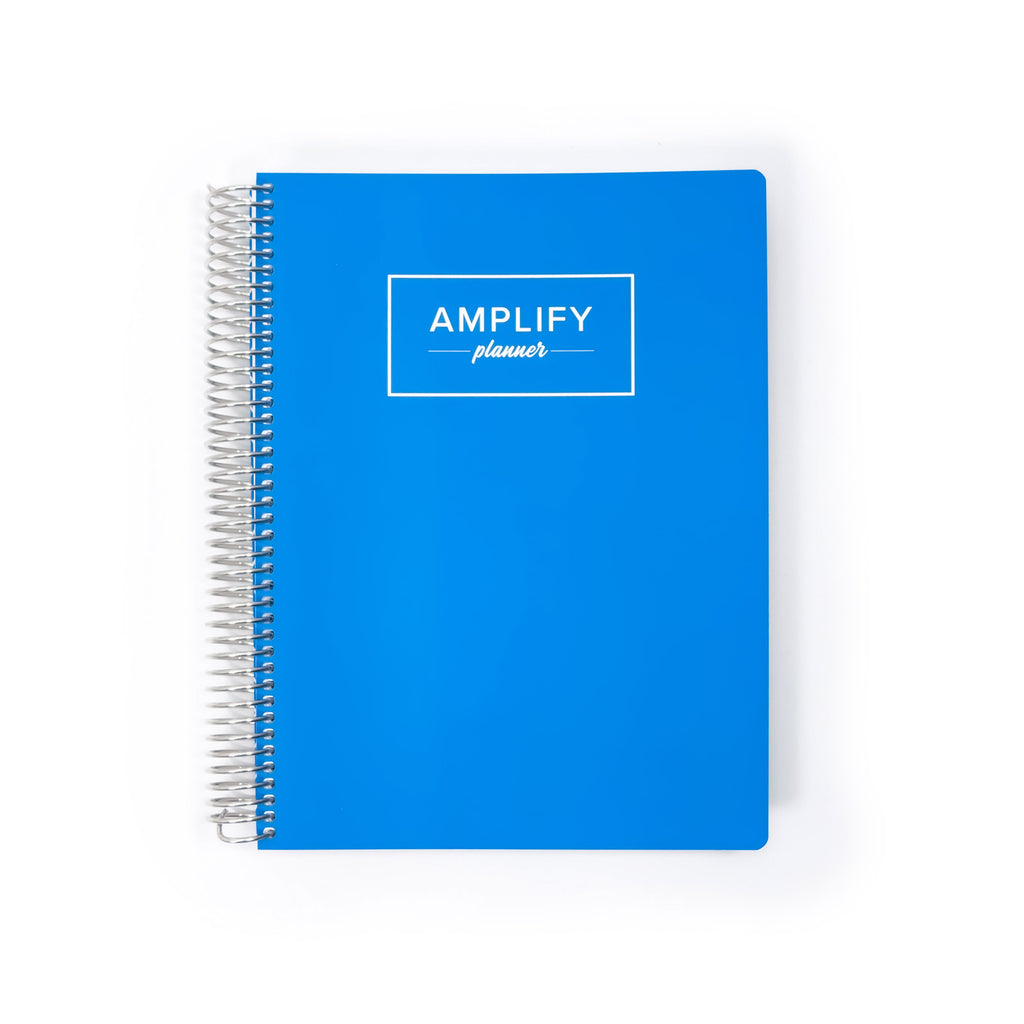 Weekly amplify planner for 2026 in the color way Blue Possibility