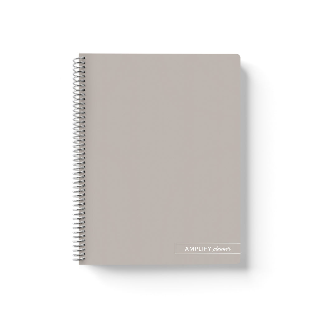 dream grey spiral notebook amplify planner