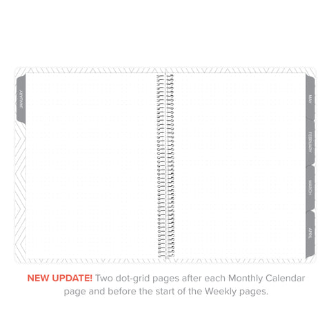 Dream Grey Yearly Planner January-December 2024