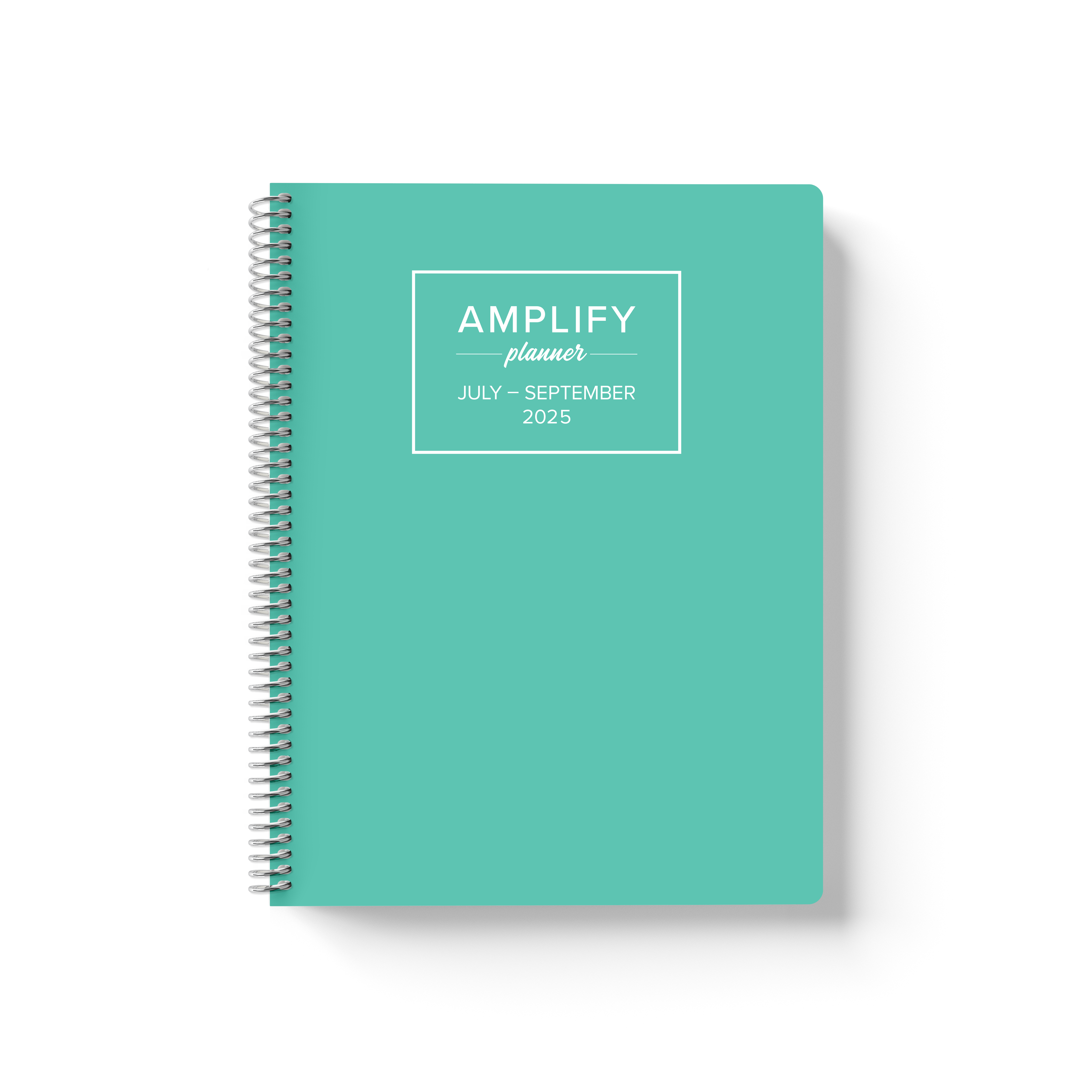 july-september 2025 Amplify Planner in mermaid splash