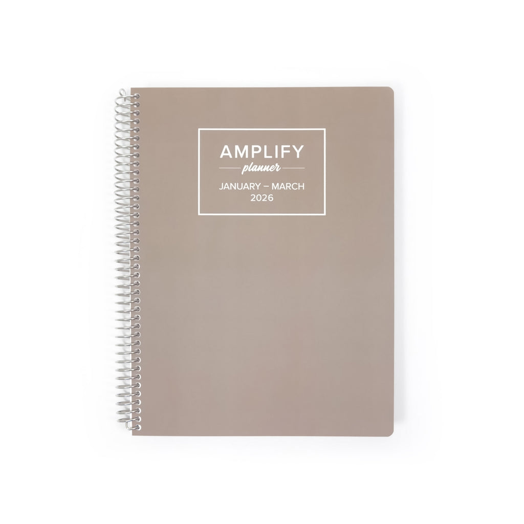 Daily Planner - January-March 2026 - Gentle Grey