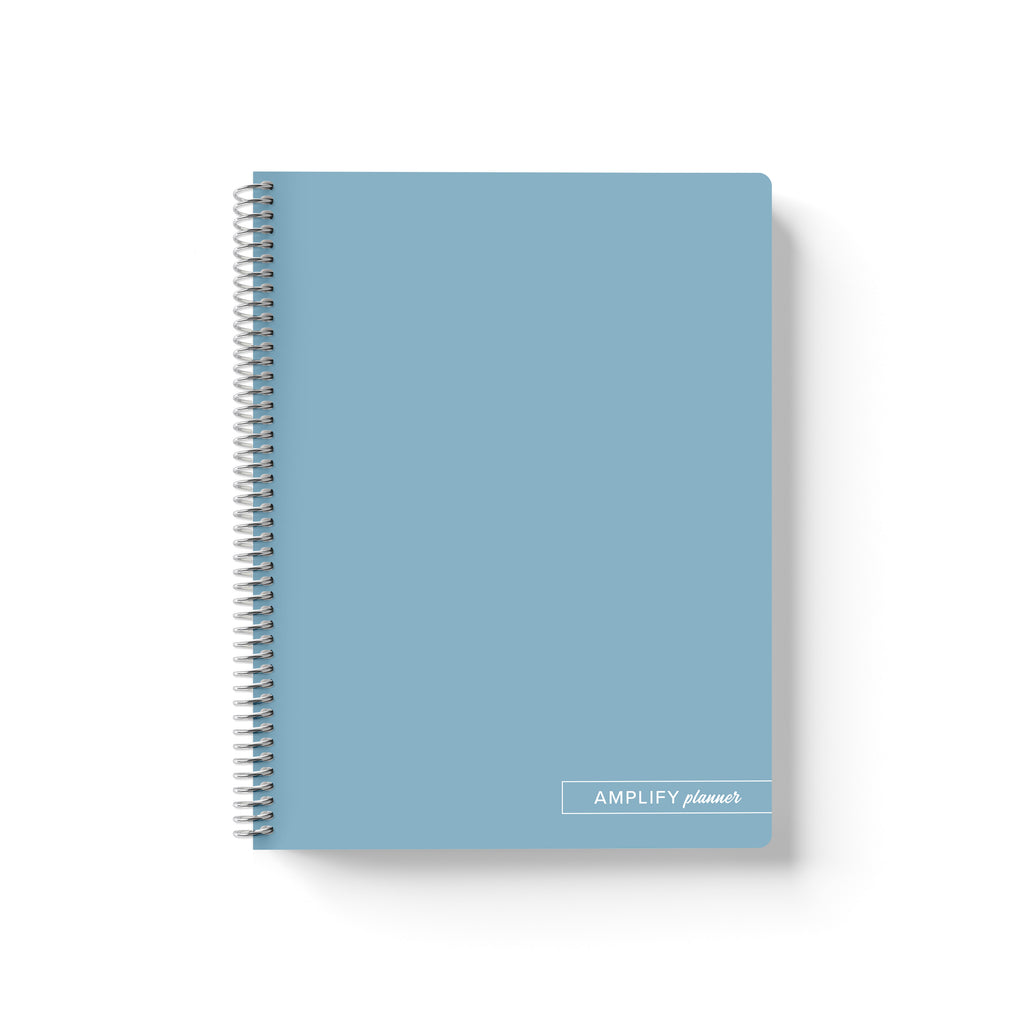 harbor blue spiral notebook amplify planner