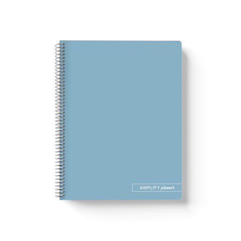 harbor blue spiral notebook amplify planner