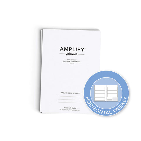 printable quarterly amplify planner october-december 2025 horizontal weekly