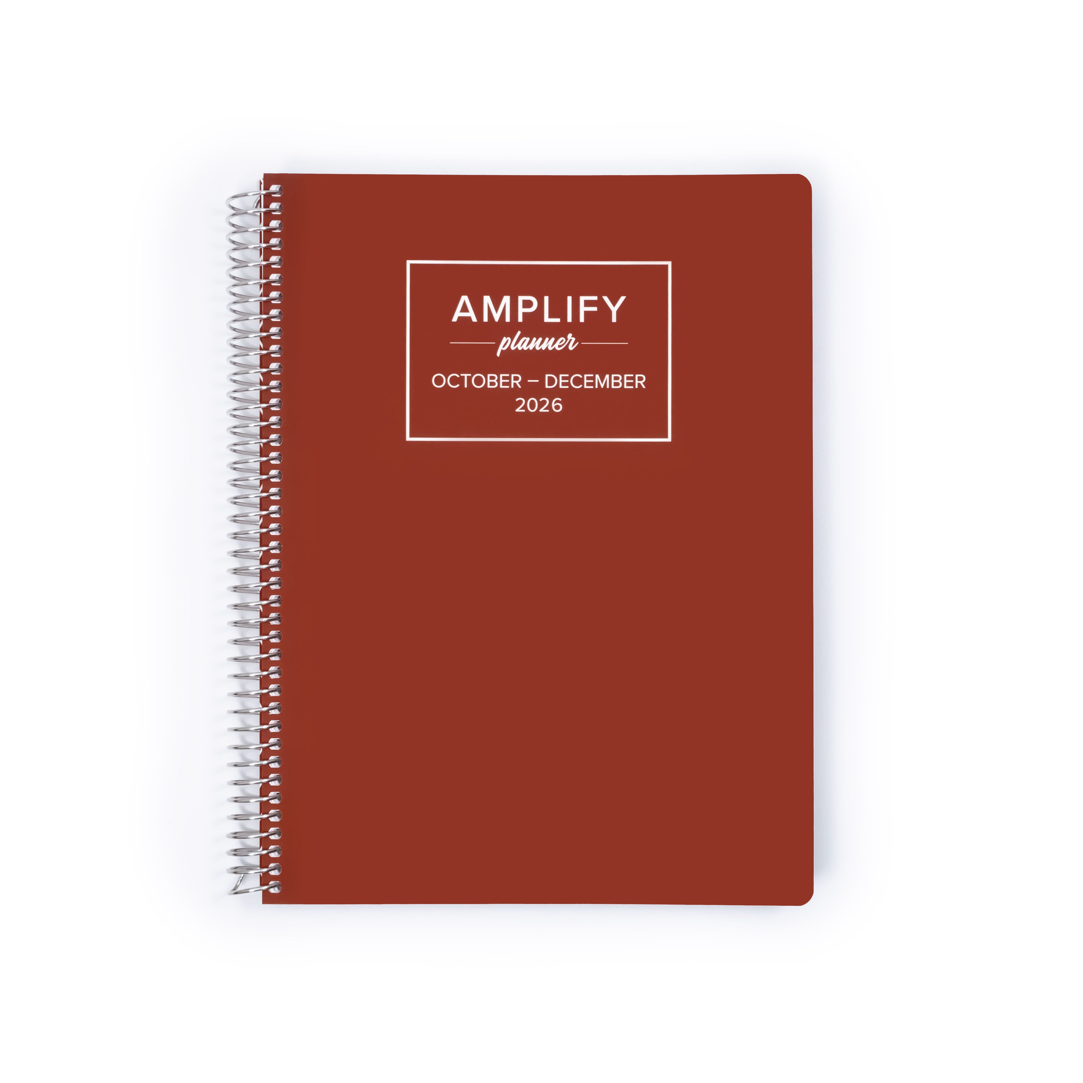 Daily Planner - October-December 2026 - Amplify Planner cover featuring a vibrant Autumn design, perfect for organizing your schedule.
