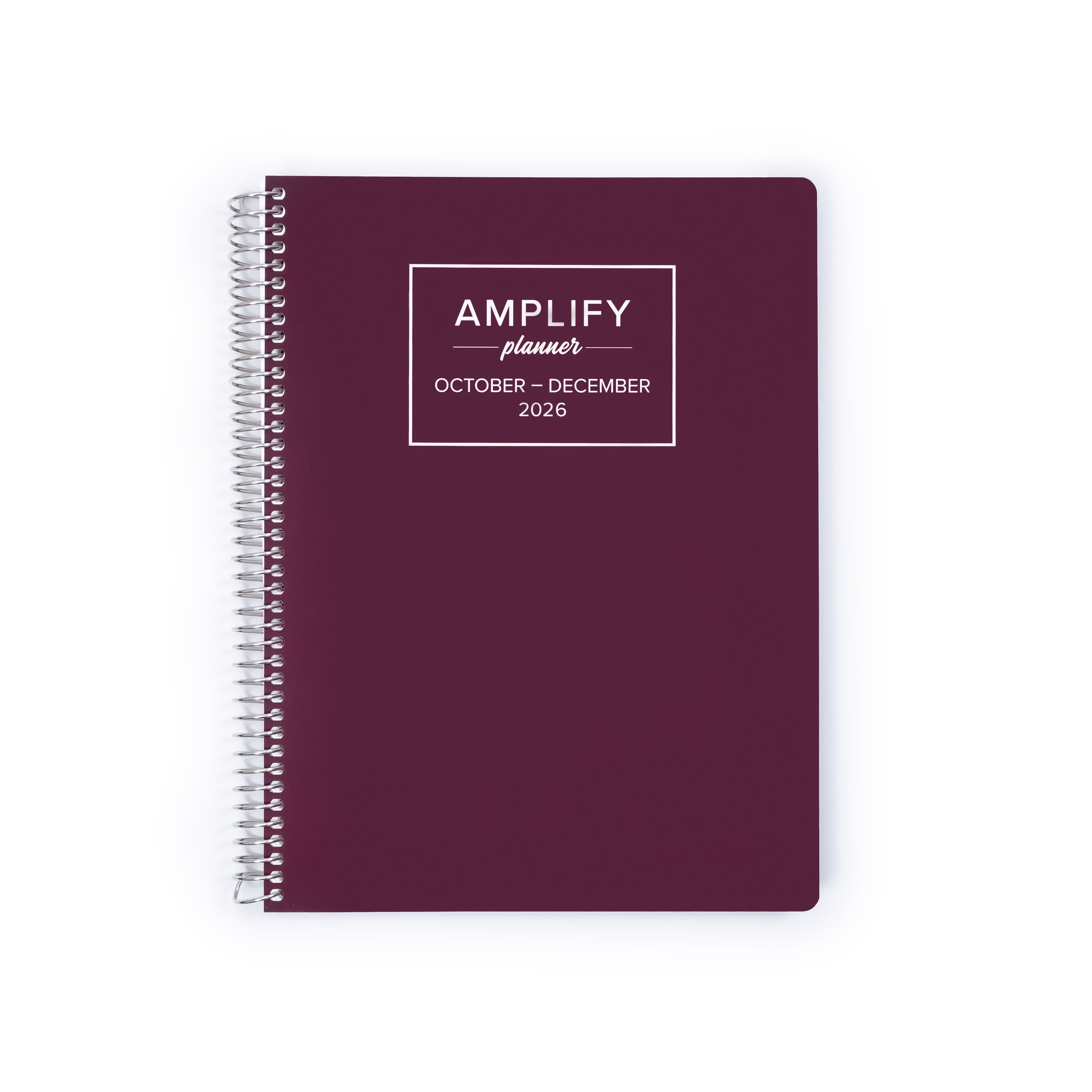 Daily Planner - October-December 2026 - Amplify Planner cover featuring a vibrant Berry design, perfect for organizing your schedule.