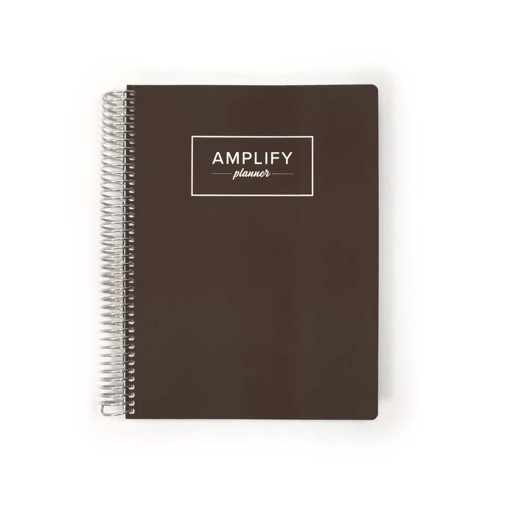 Weekly amplify planner for 2026 in the color way Next Step Brown