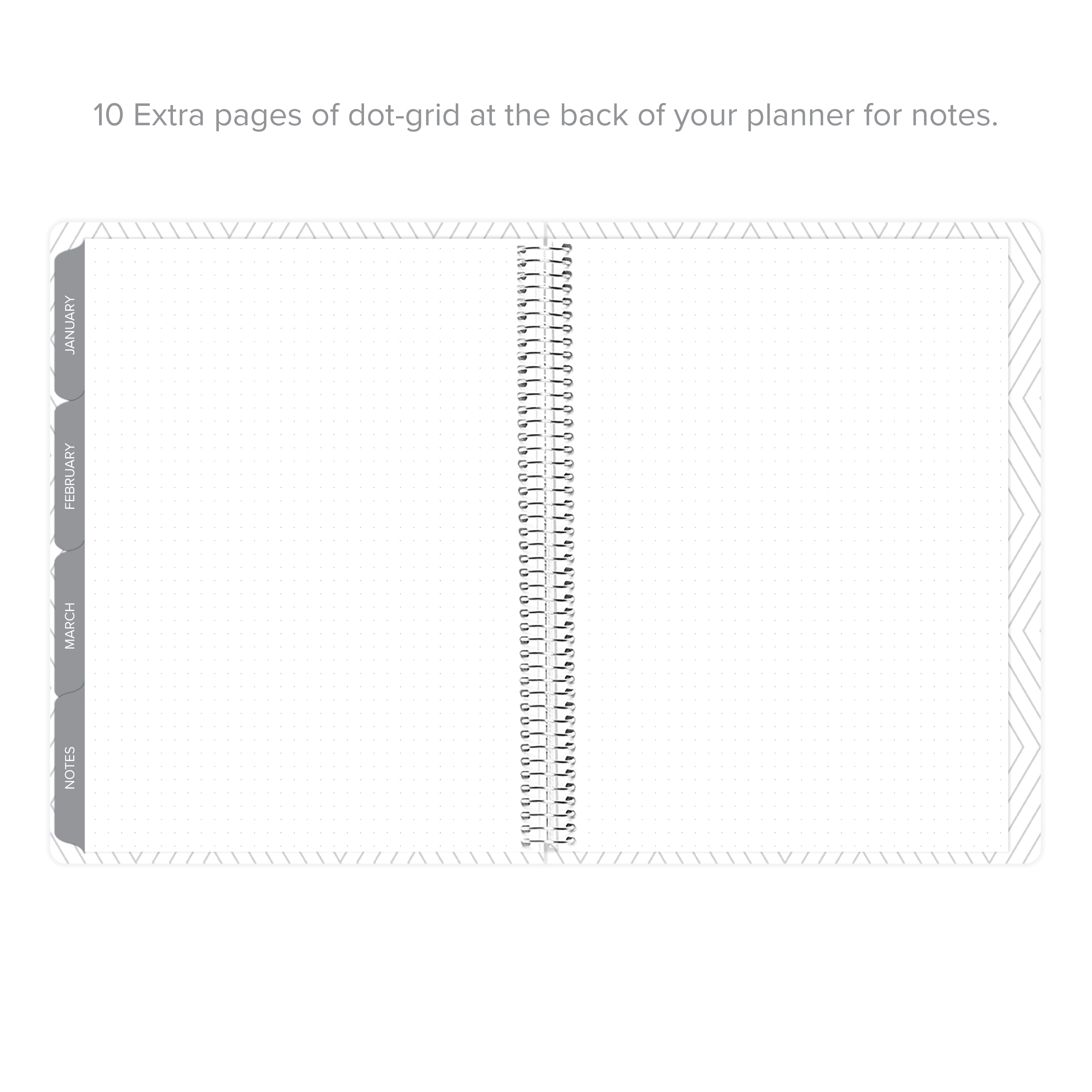 Extra dot-grid pages at the back of the Daily Planner - January-March 2026, providing additional space for notes.