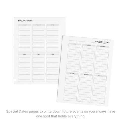 Weekly Printable Planner | January-December 2024